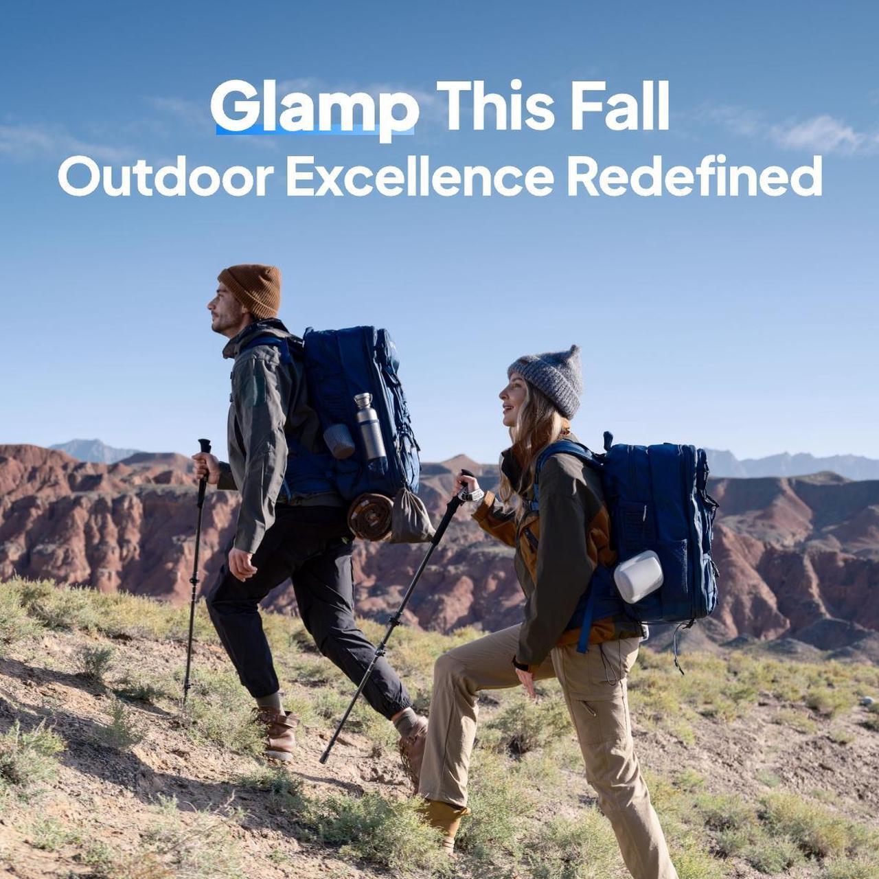 Alt view image 4 of 7 - BLUETTI Handsfree 1 Power Station Backpack,268.8Wh 300W LiFePO4 Solar Generator W/42L Backpack, Solar Compatible for Outdoor Adventures