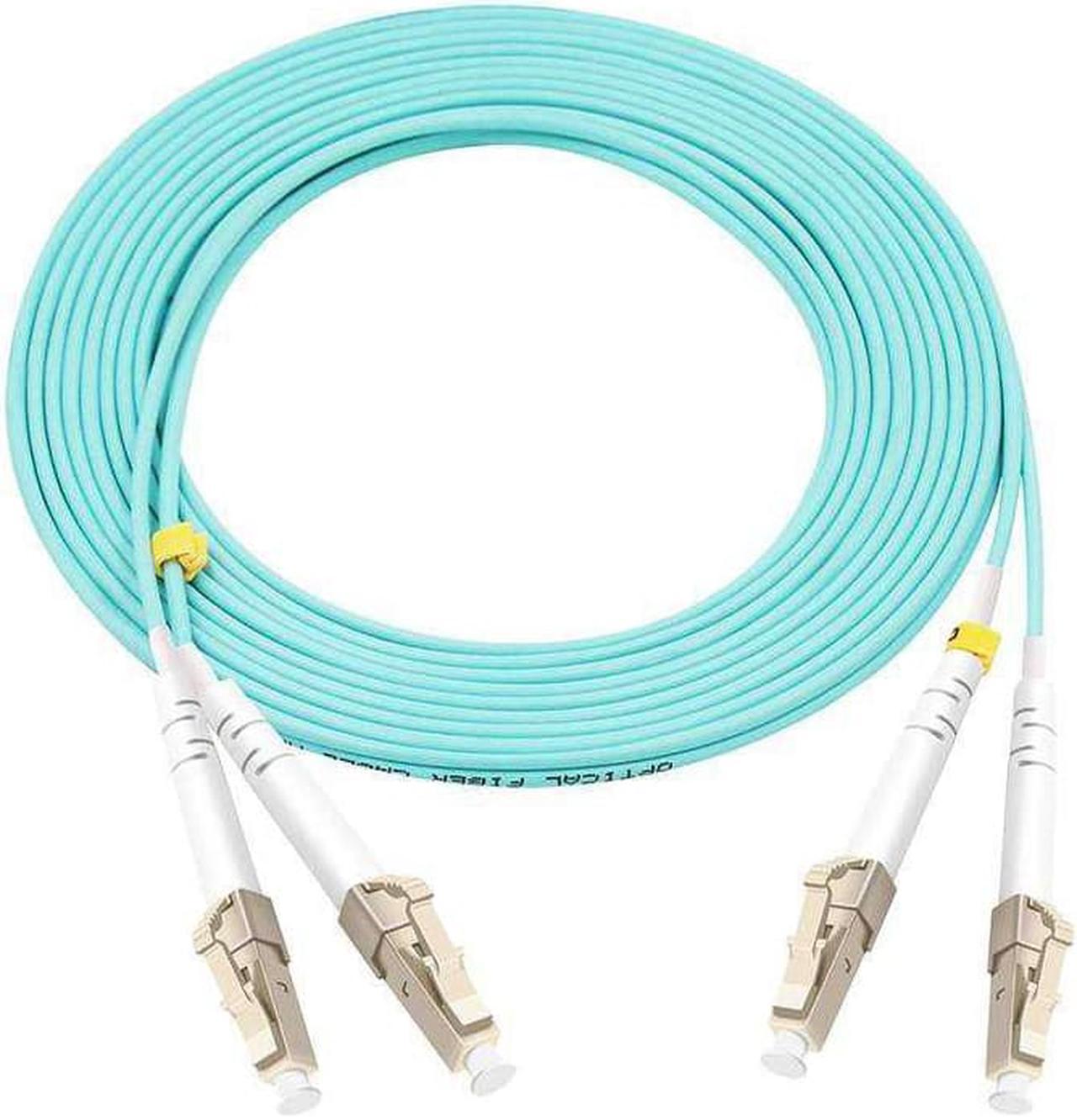 5FT/1.52M LC/UPC-LC/UPC OM4 PLENUM MULTIMODE 50/125 DUPLEX BEND-INSENSITIVE, SERIALIZED LABEL, LOT OF 10