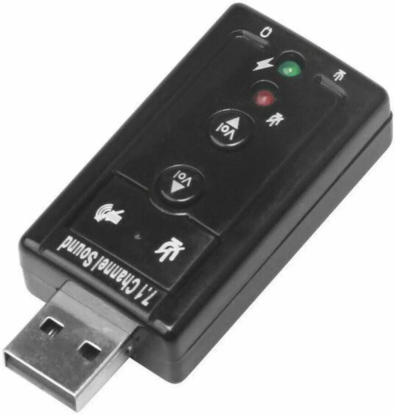 Alt view image 5 of 6 - USB 2.0 External 7.1 Channel 3D Virtual Audio Sound Card Mic Adapter Laptop PC