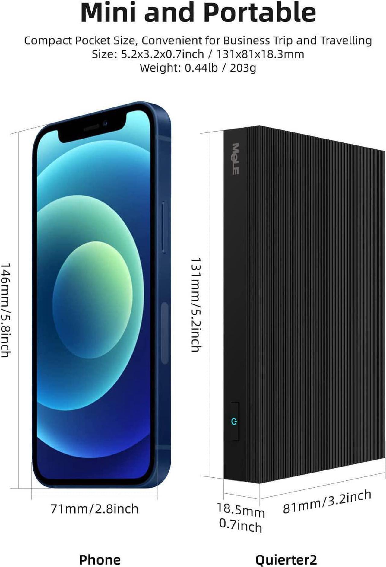 Alt view image 2 of 7 - MeLE Quieter2Q Fanless Mini PC Computer Windows 11 Pro J4125 4GB 64GB Dual HDMI 4K Display Portable Desktop for Business Astrophotography Media Office Support M.2 NVMe SATA 2280 SSD Win10 Linux