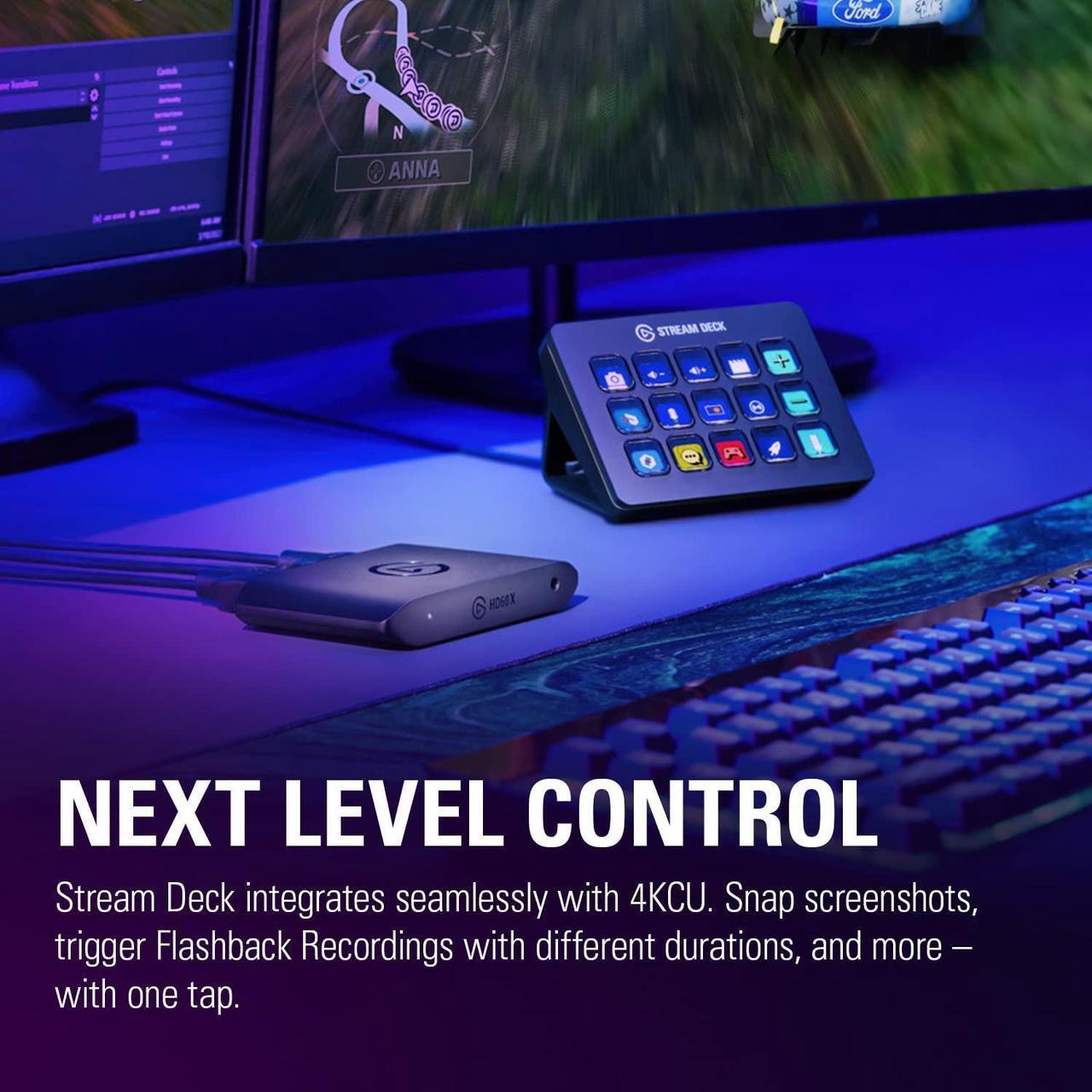 Alt view image 7 of 7 - Elgato HD60 X External Capture Card - Stream and record in 1080p60 HDR10 or 4K30 HDR10 with ultra-low latency on PS5, PS4/Pro, Xbox Series X/S, Xbox One X/S, in OBS and more, works with PC and Mac