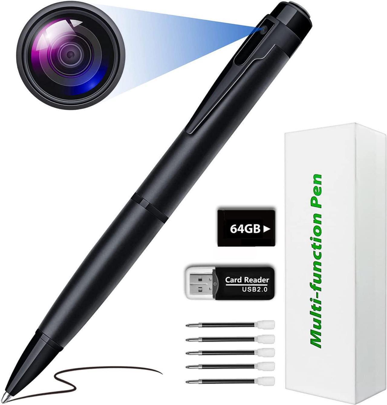 Main image of 64GB Spy Camera Pen, Hidden Camera Full HD 1080P Mini Spy Pen Camera Camcorder with Photo Taking,Nanny Cam Hidden Camera, Small Hidden Camera with Motion Detection for Business Meeting [2022 Version]