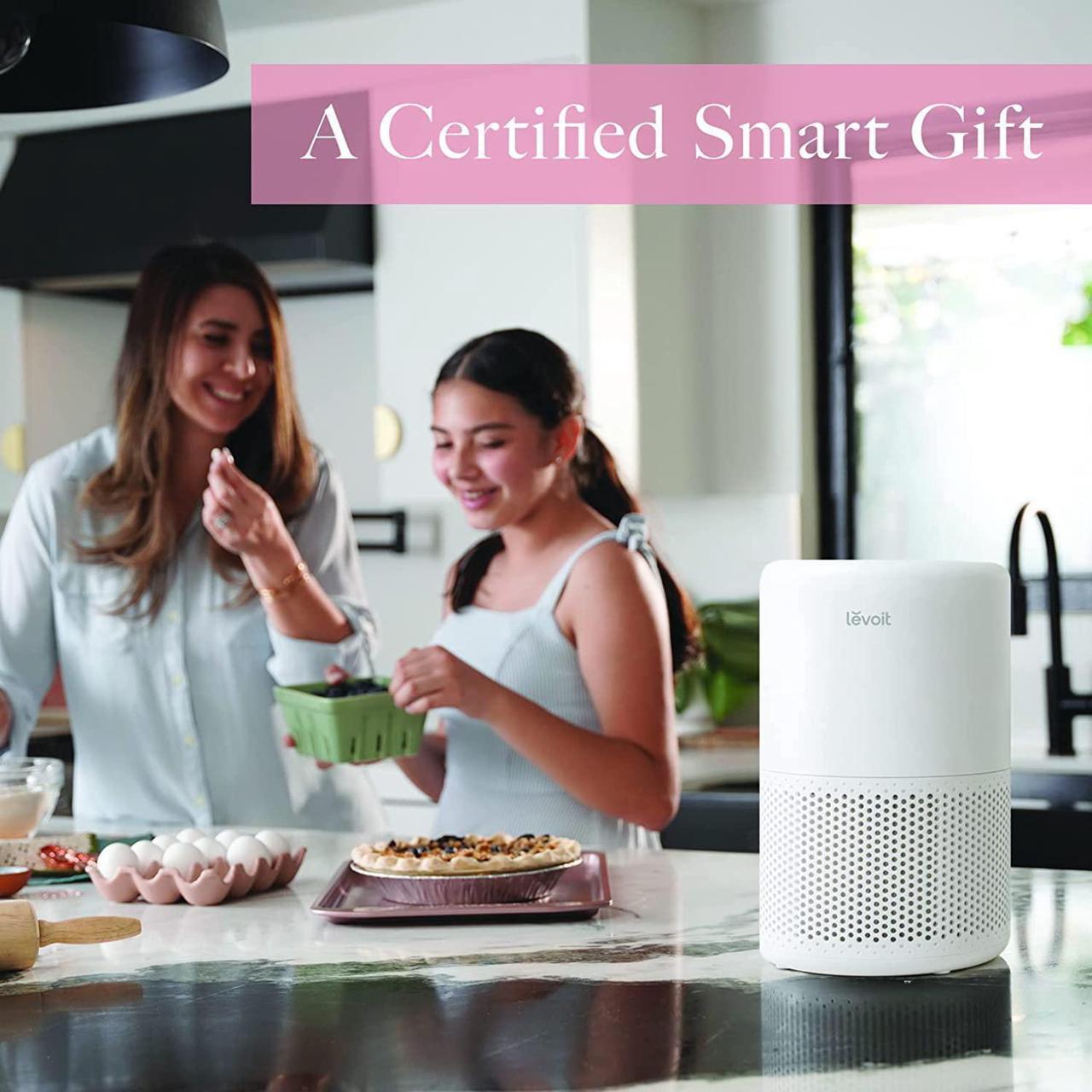Alt view image 2 of 7 - Air Purifiers for Home Large Room, Smart WiFi Alexa Control, H13 True HEPA Filter for Allergies, Pets, Somke, Dust, Pollen, Ozone Free, 24dB Quiet Cleaner for Bedroom, Core 200S, White