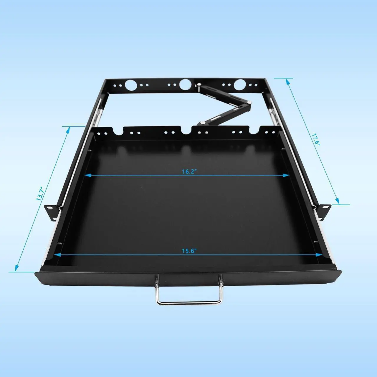 Main image of 1U Rack Mount Sliding Keyboard Drawer 19" Keyboard Tray