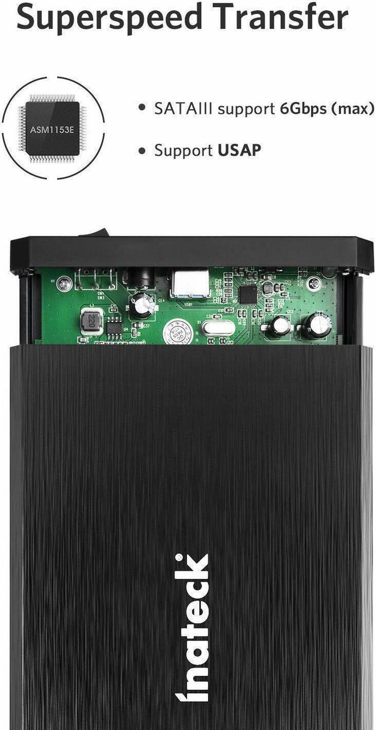Alt view image 3 of 6 - Metal Enclosure 3.5" Sata USB 3.0 Hard Drive HDD Case External Laptop