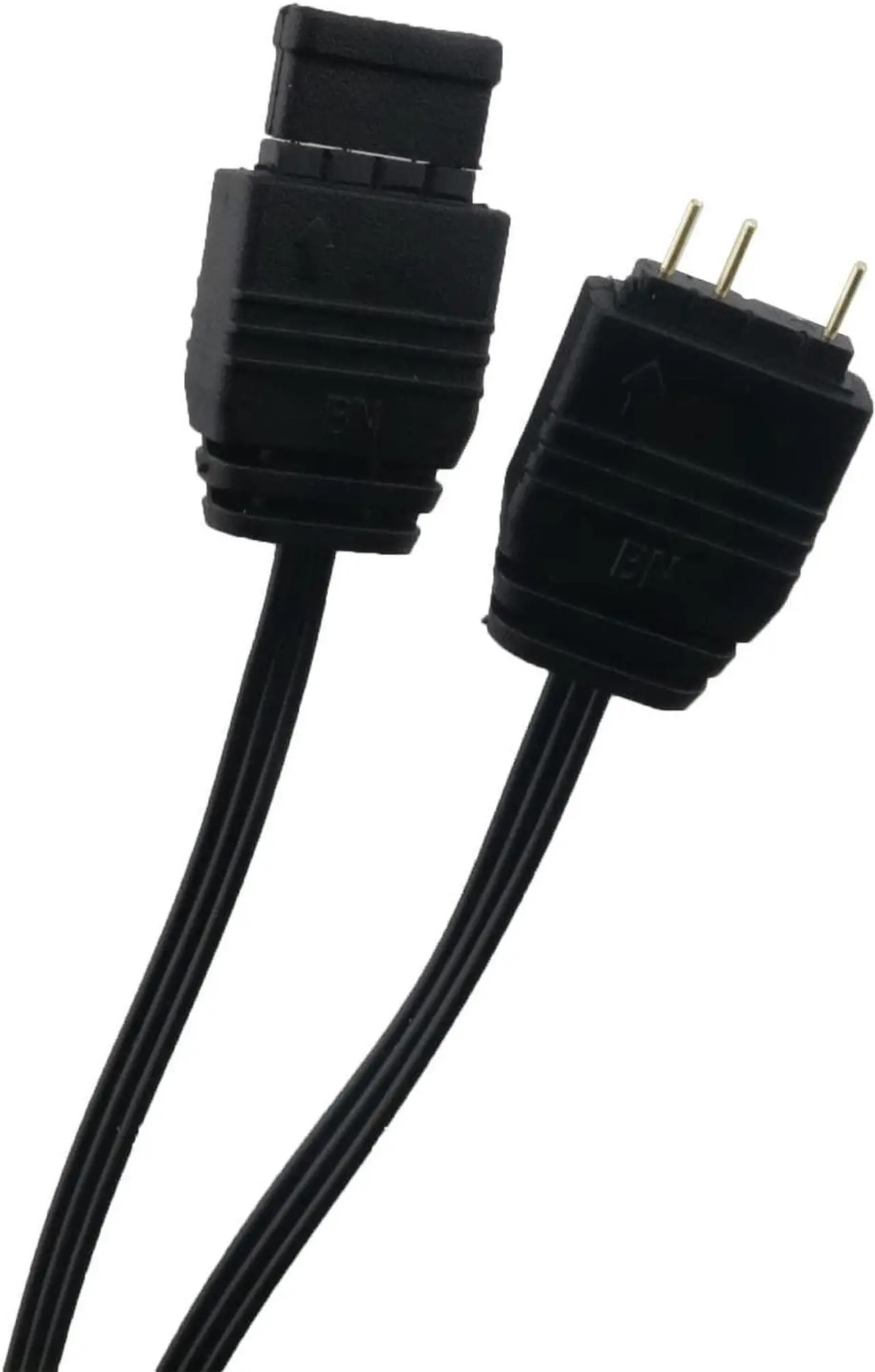 Alt view image 3 of 4 - ARGB Splitter Cable ZCZQC 33.5cm/13.19inch 5V 1 Female to 2 Male 3 Pin ARGB Extension Cable for Computer Chassis, CPU Cooler and 5v ARGB Fan