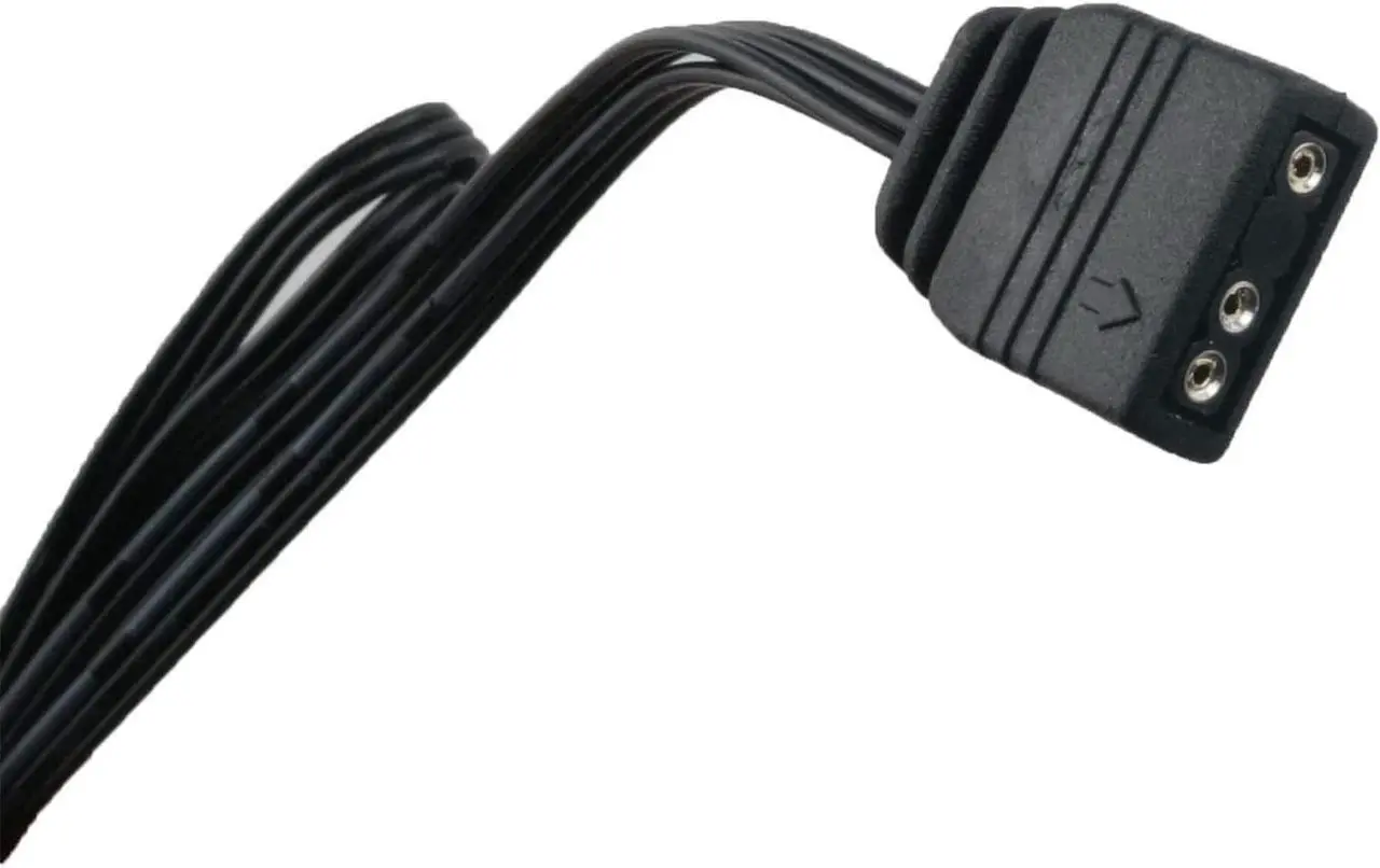 Alt view image 4 of 4 - ARGB Splitter Cable ZCZQC 33.5cm/13.19inch 5V 1 Female to 2 Male 3 Pin ARGB Extension Cable for Computer Chassis, CPU Cooler and 5v ARGB Fan