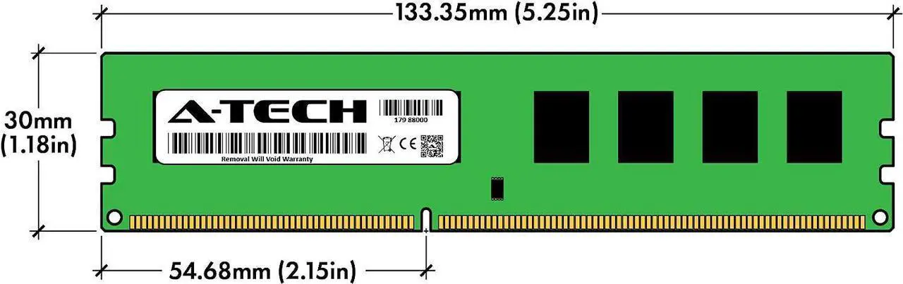 Alt view image 7 of 7 - A-Tech RAM 32GB Kit (4x8GB) DDR3 1333 MHz PC3-10600 DIMM - Desktop Computer Memory - CL9 2Rx8 1.5V 240-Pin UDIMM Non-ECC Unbuffered Upgrade Modules
