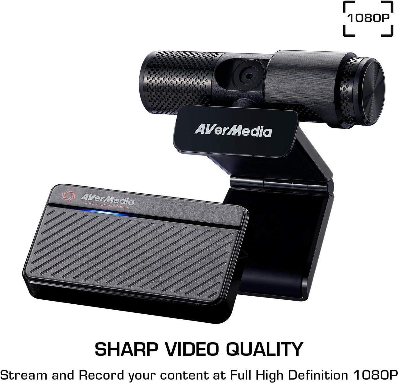Alt view image 2 of 7 - Live Streamer Duo Webcam Gaming Capture Card Bundle, Plug and Play, Records in 1080p30, Podcasting, Livestreaming Built in Microphones(BO311D)