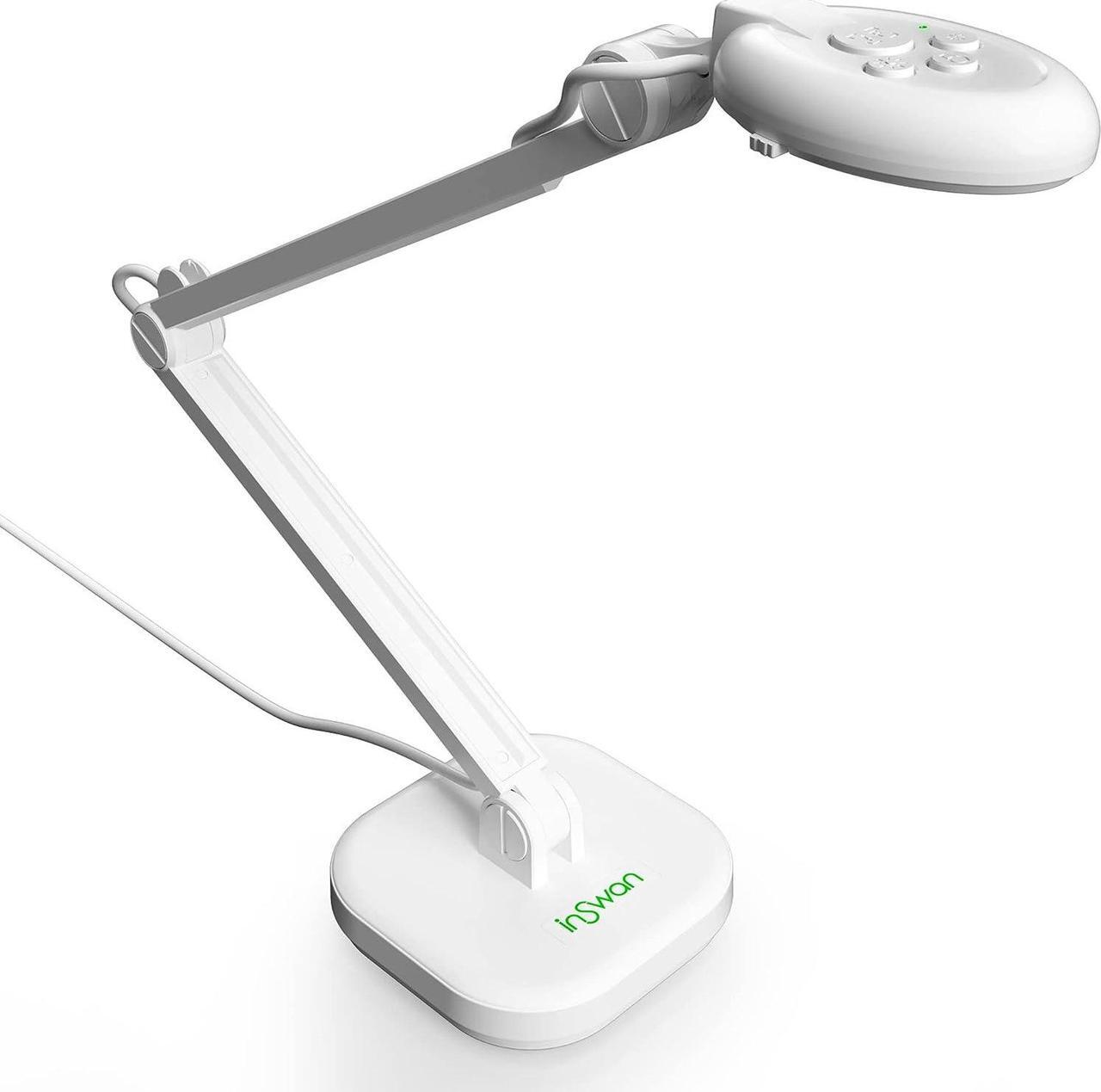 Main image of INS-2 USB Document Camera 13MP 4K Ultra HD A3-Size Capture, Dual-Mode Autofocus, LED Light, Microphone; Mac OS, Windows, Chromebook Compatible for Remote Teaching, Web Conferencing, Live Demo