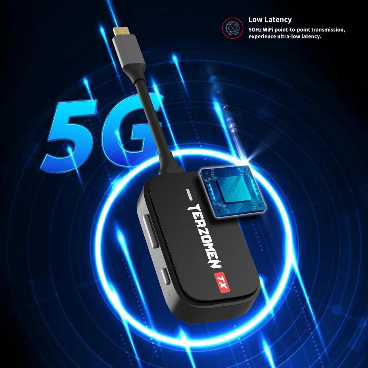 Alt view image 3 of 7 - Wireless HDMI Transmitter and Receiver HDMI Wireless Extender for Streaming Video/Audio to TV/Monitor/Projector from PC/Camera/Laptop AirLink Wireless Dongle HDMI to HDMI Display Adapter