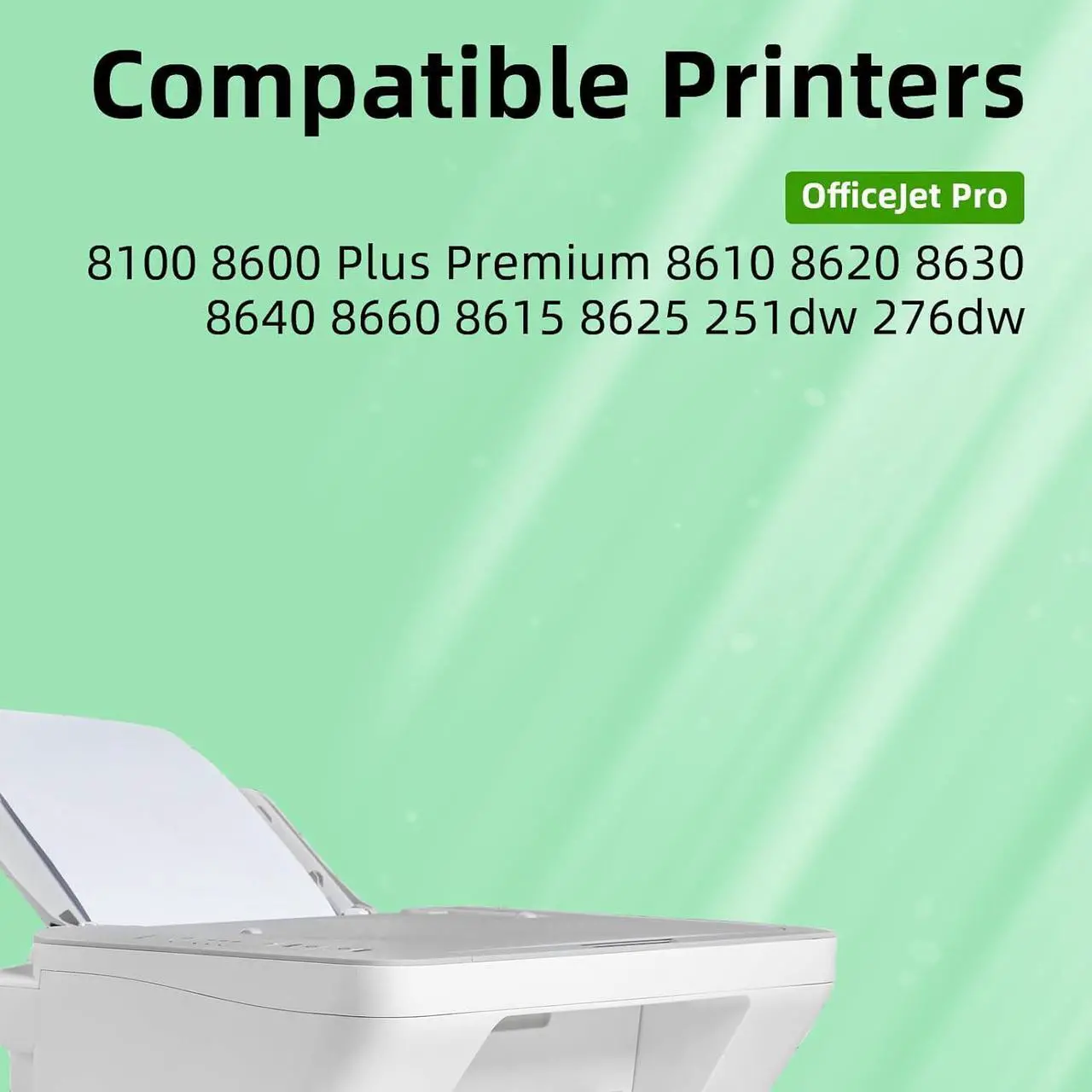 Alt view image 3 of 6 - 950XL 951XL Ink Cartridges Combo Pack Replacement  950 951 Ink Cartridge Use with HP OfficeJet Pro 8600 8610 8620 8110 8630 8660 8640 8615 76DW 251DW Printer 4 Pack