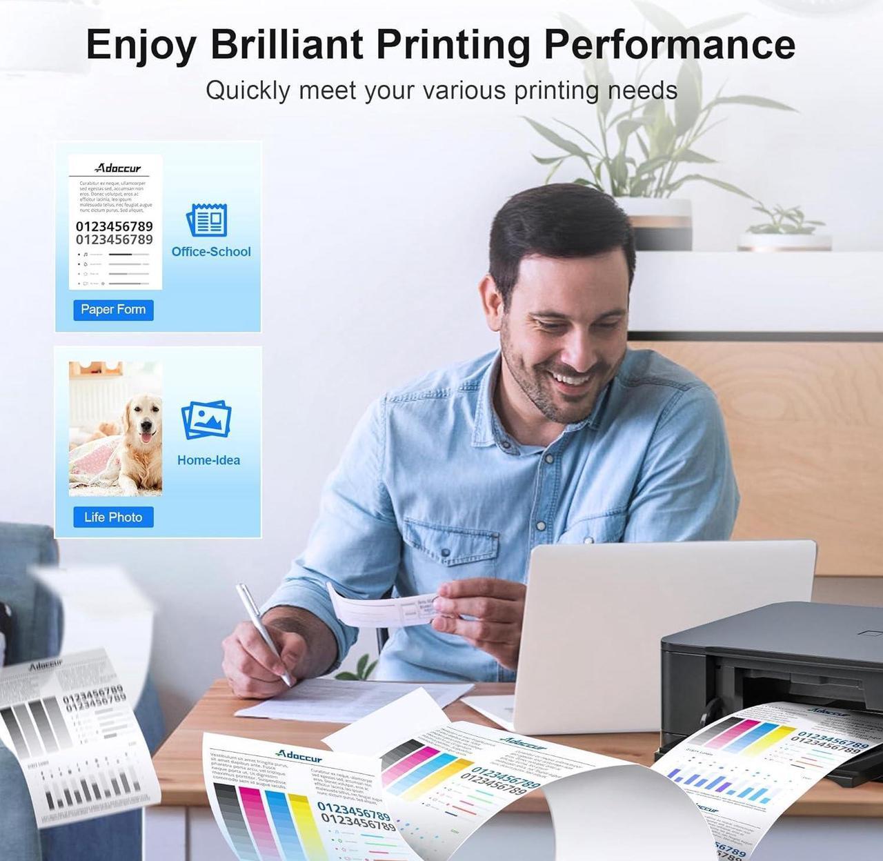 Alt view image 6 of 7 - 63XL High-Yield Black Ink Cartridge   63 Black Ink Cartridge Replacement   Ink 63 Works   OfficeJet 3830 4650 5255 5258 Envy 4520 4512 DeskJet 1112 2130 3630 Printer F6U64AN (2 Black)