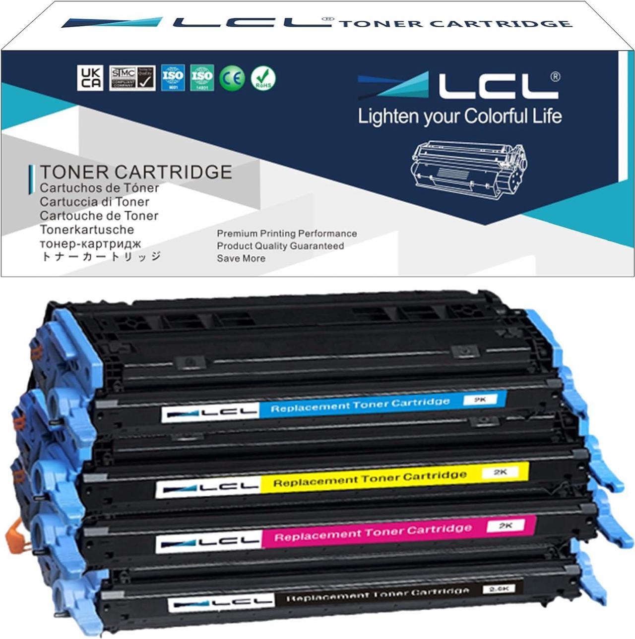 Main image of Remanufactured Toner Cartridge Replacement for  124A Q6000A Q6001A Q6002A Q6003A 1600 2600 2605 1015 1017 2600n 2605d 2605dn 2605dn xi 2605dtn CM1015 (4-Pack Black Cyan Magenta Yellow)