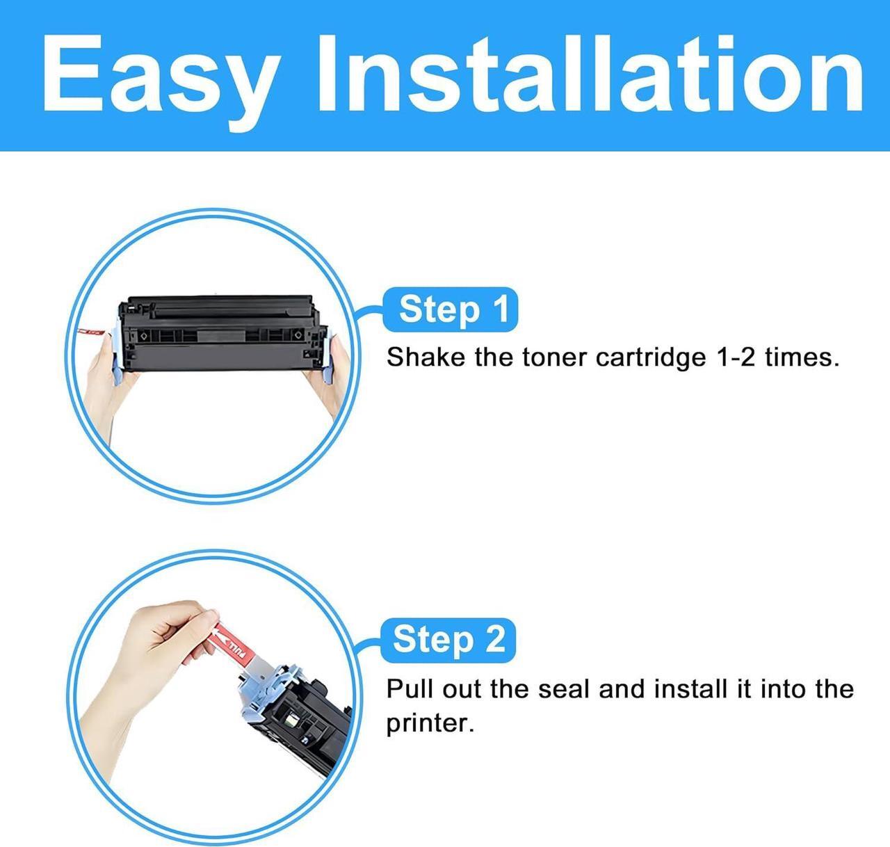 Alt view image 2 of 6 - Remanufactured Toner Cartridge Replacement for  124A Q6000A Q6001A Q6002A Q6003A 1600 2600 2605 1015 1017 2600n 2605d 2605dn 2605dn xi 2605dtn CM1015 (4-Pack Black Cyan Magenta Yellow)