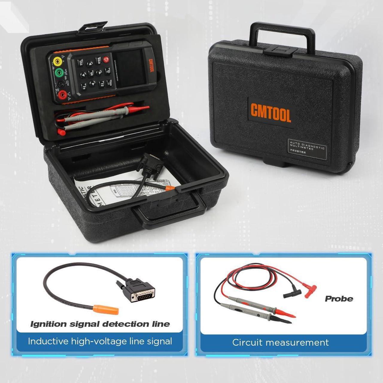 Alt view image 5 of 7 - Digital Multimeter Oscilloscope DC 1000V AC 700V DC AC Current Ohm Volt Amp Meter Voltmeter Automotive Multimeter Tester with Auto Ranging Multi Meter Rechargeable Voltage Tester Multimeter Kit