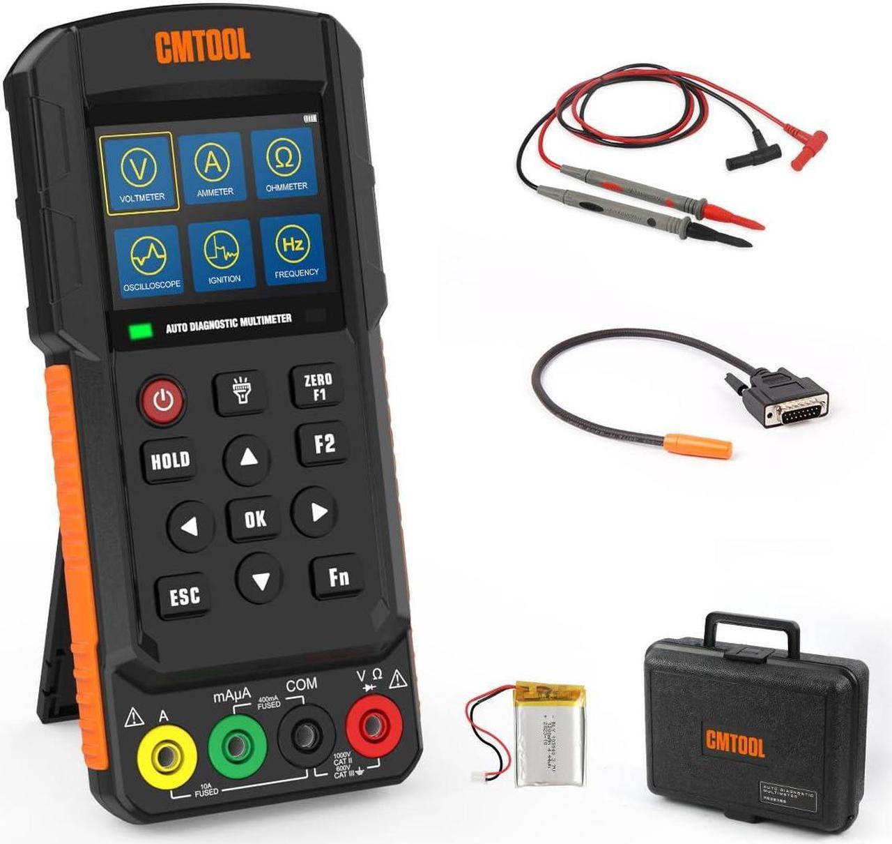 Main image of Digital Multimeter Oscilloscope DC 1000V AC 700V DC AC Current Ohm Volt Amp Meter Voltmeter Automotive Multimeter Tester with Auto Ranging Multi Meter Rechargeable Voltage Tester Multimeter Kit