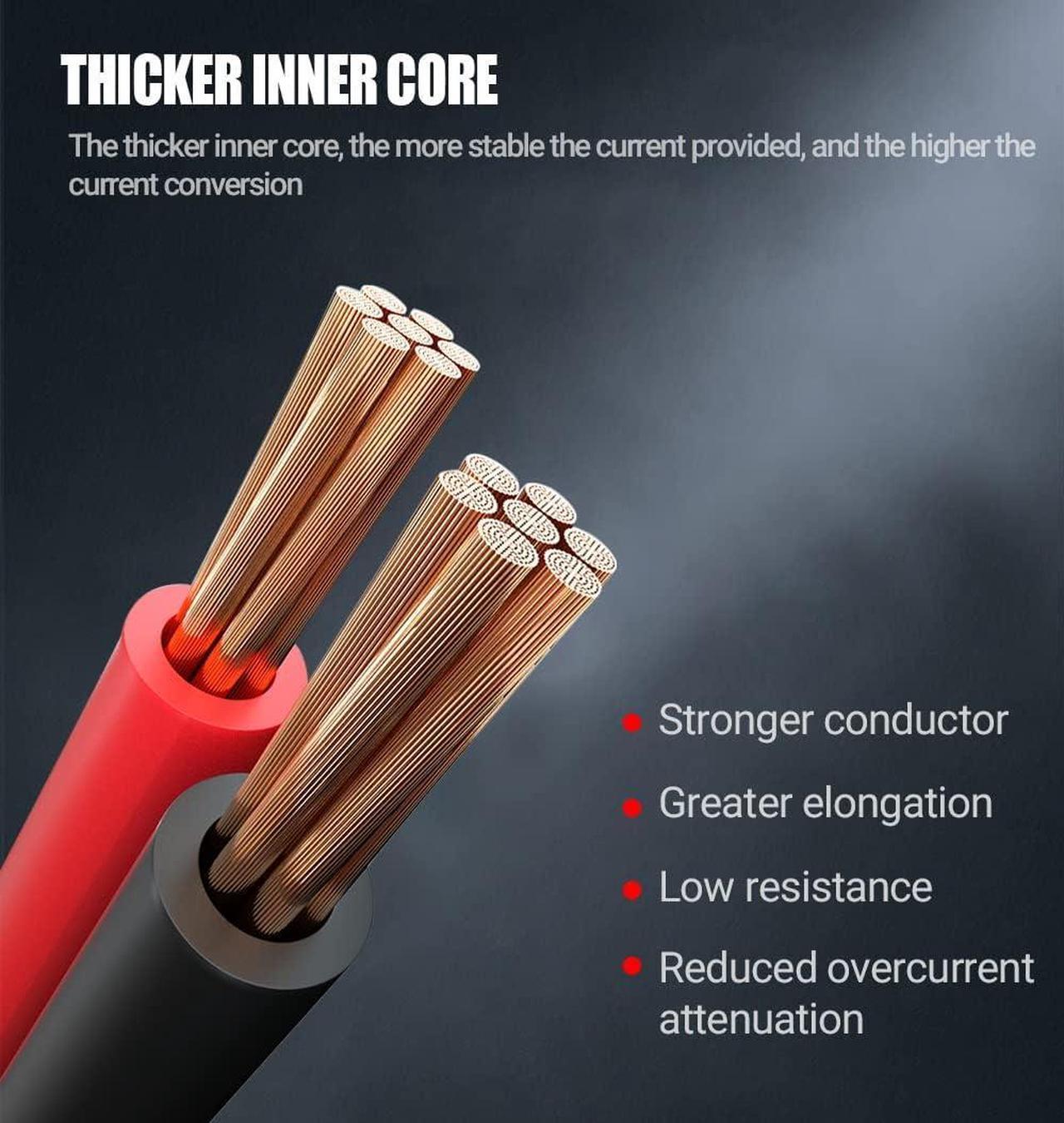 Alt view image 4 of 4 - Heavy Duty Jumper Cables, Booster Cables 1 Gauge 25Feet 900AMP Automotive Jumper Cables Kit for Car, SUV, and Trucks with Professional Clamps and Carrying Bag