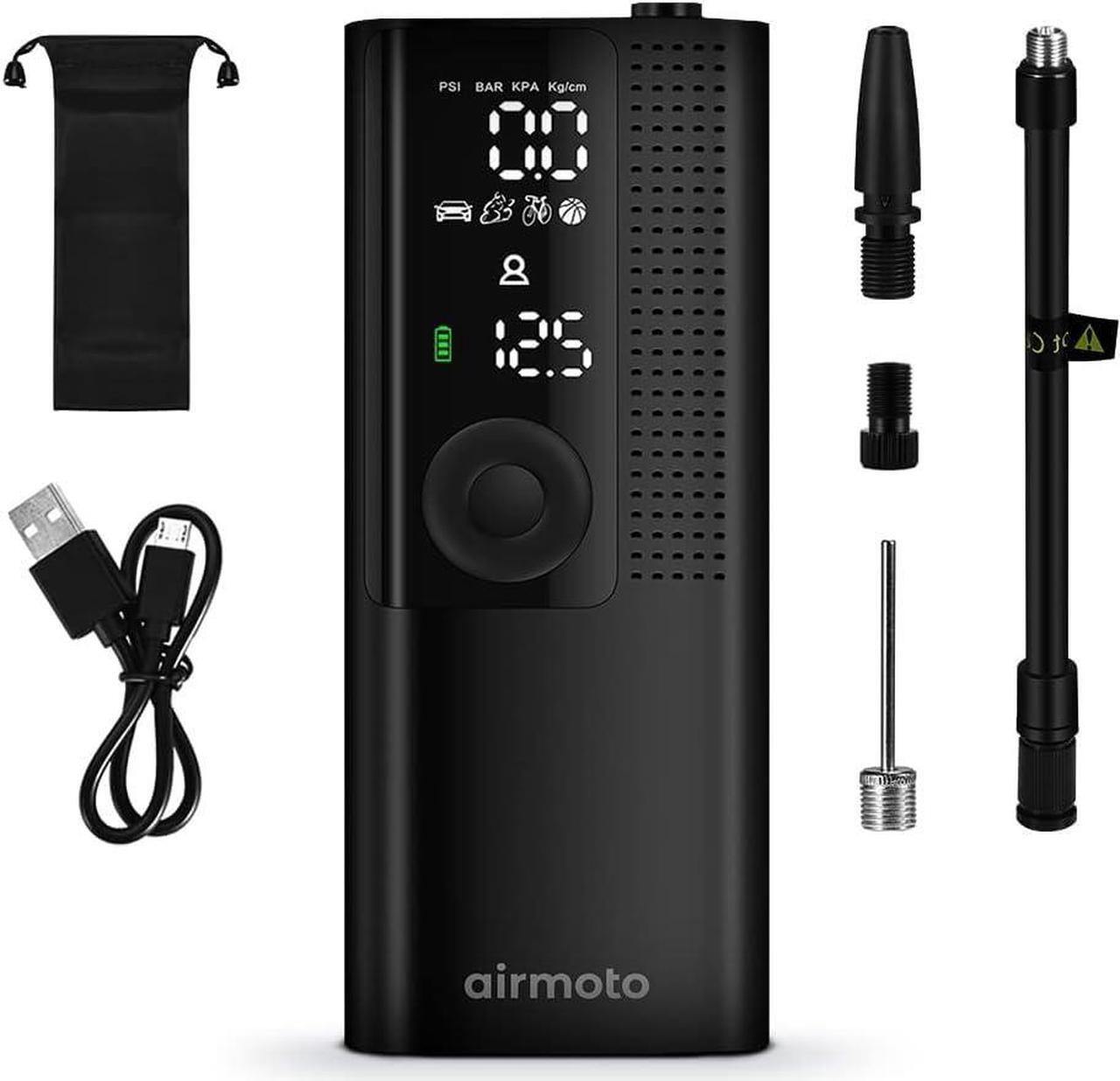Alt view image 7 of 7 - Tire Inflator Portable Air Compressor - Air Pump for Car Tires with Tire Pressure Gauge (120 PSI) - One Click Smart Pump Tire Inflator for Car, Motorcycle, Bicycle and More  3-Pack
