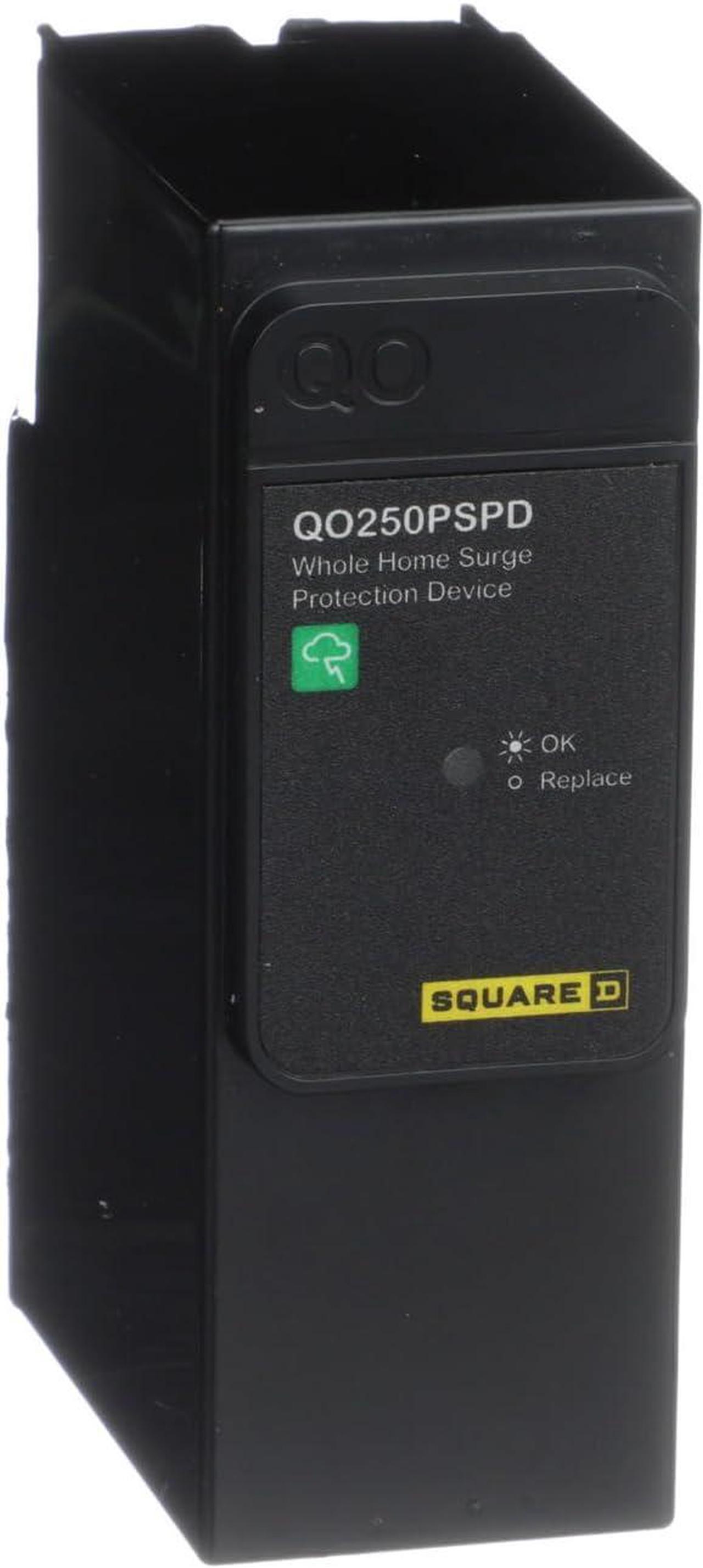 Main image of Square D - QO250PSPD QO Whole House Surge Protection Device, 50kA, 120/240V, 1-Phase, No Wiring, Plug-On Neutral