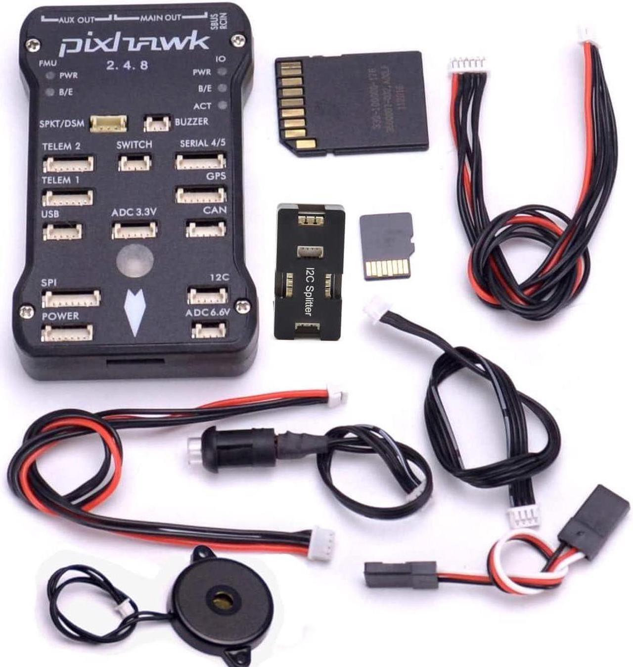 Main image of Readytosky Pixhawk PX4 Flight Controller Pixhawk 2.4.8 32 Bit Flight Control Board+Safety Switch+Buzzer+I2C Splitter Expand Module+4GB SD Card