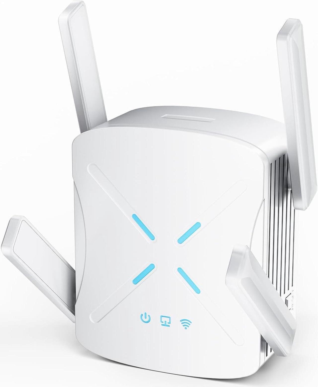 Main image of WiFi 6 Extender Signal Booster, 2.4Gb/s Speed Longest Range Up to 12,000sq.ft, Internet Repeater with Ethernet Port for Home, Wireless Extendtecc Quick Setup, Dual Band(5GHz / 2.4GHz) (Black)