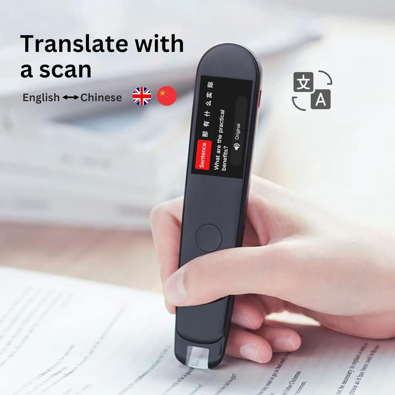 Alt view image 2 of 7 - Dictionary Pen Electronic Translator and Scanning Pen (Pen 3 Pro (EN/CN Interface))