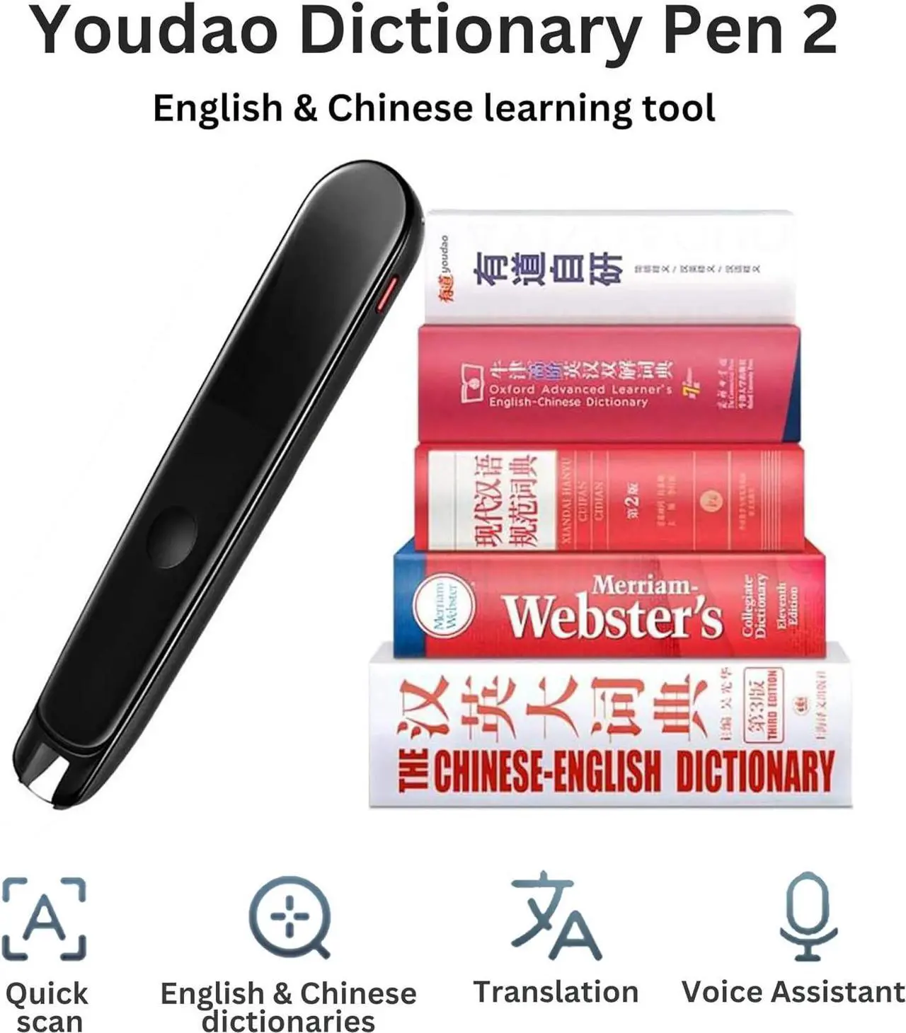 Alt view image 5 of 7 - Dictionary Pen Electronic Translator and Scanning Pen (Pen 3 Pro (EN/CN Interface))