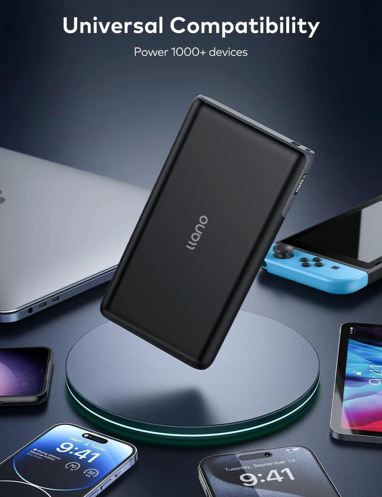 Alt view image 7 of 7 - 100W Power Bank, 30000mAh Portable Laptop Charger USB C PD Battery Pack Compatible with MacBook Pro/Air, iPhone 15/14, S24, Steam Deck and More