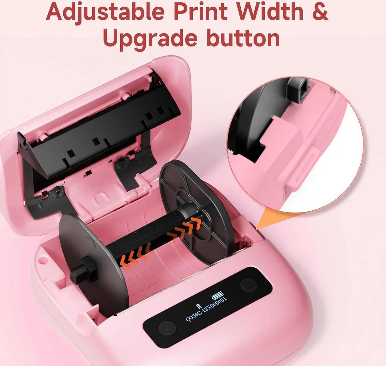 Alt view image 7 of 7 - M220 3.14 Inch Label Marker Printer, Bluetooth Label Maker Machine with 1 Pack Label, Thermal Sticker Printer for Barcode, Address, Name, Small Business & Home