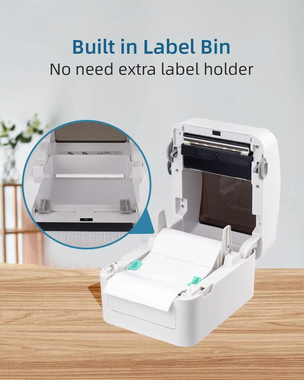 Alt view image 6 of 7 - Shipping Label Printer, Thermal Label Printer for Shipping Packages, 4x6 Barcode Label Printer Compatible with Windows Mac System, Label Maker Machine for Small Business UPS Ebay  label