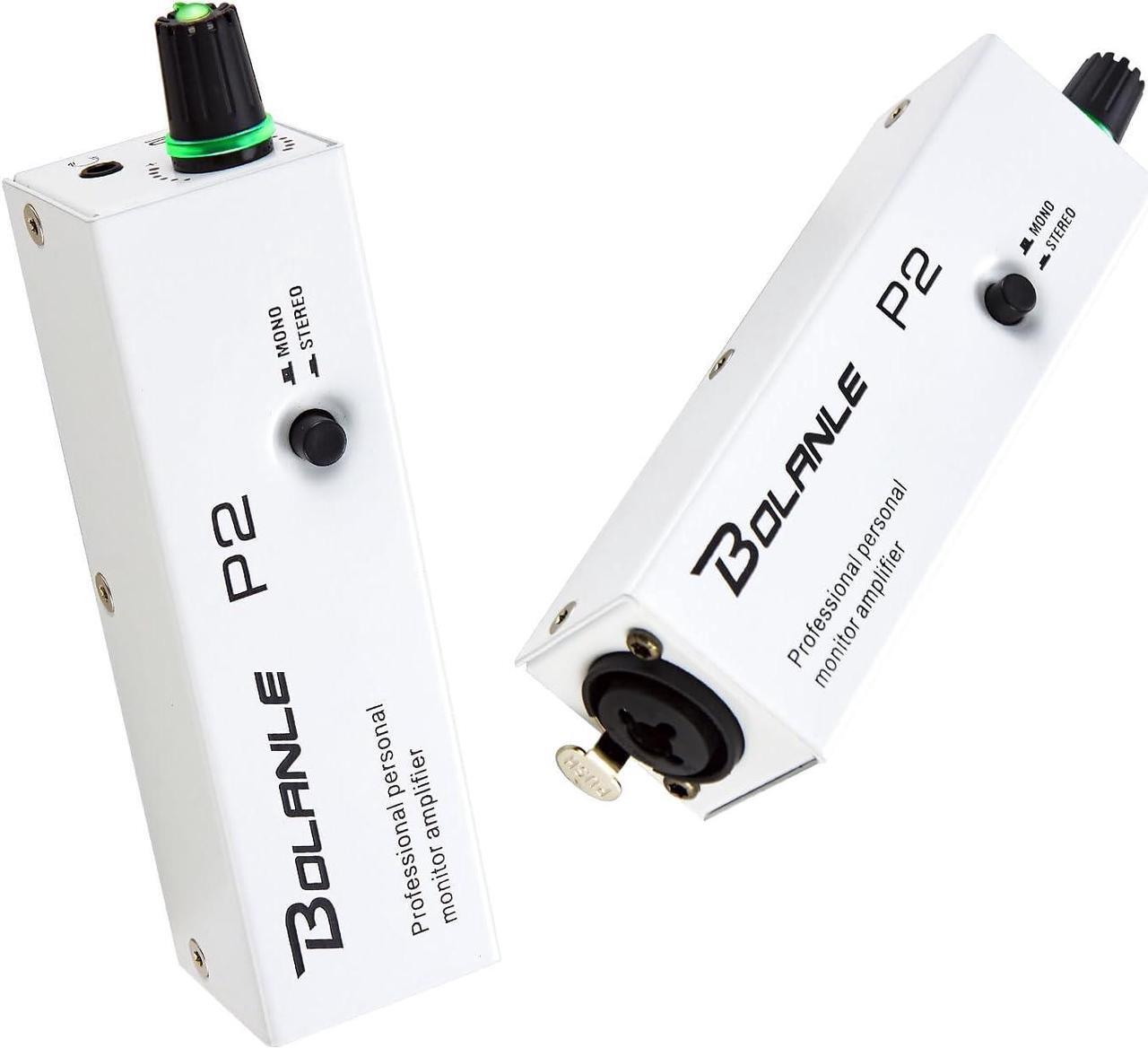Main image of P2 Portable in Ear Monitor Amplifier, Headphone Amp with XLR and TRS Input 3.5mm Output, Headphone Amplifier with Stereo/Mono Switch for Keyboardists, Drummers, Guitar