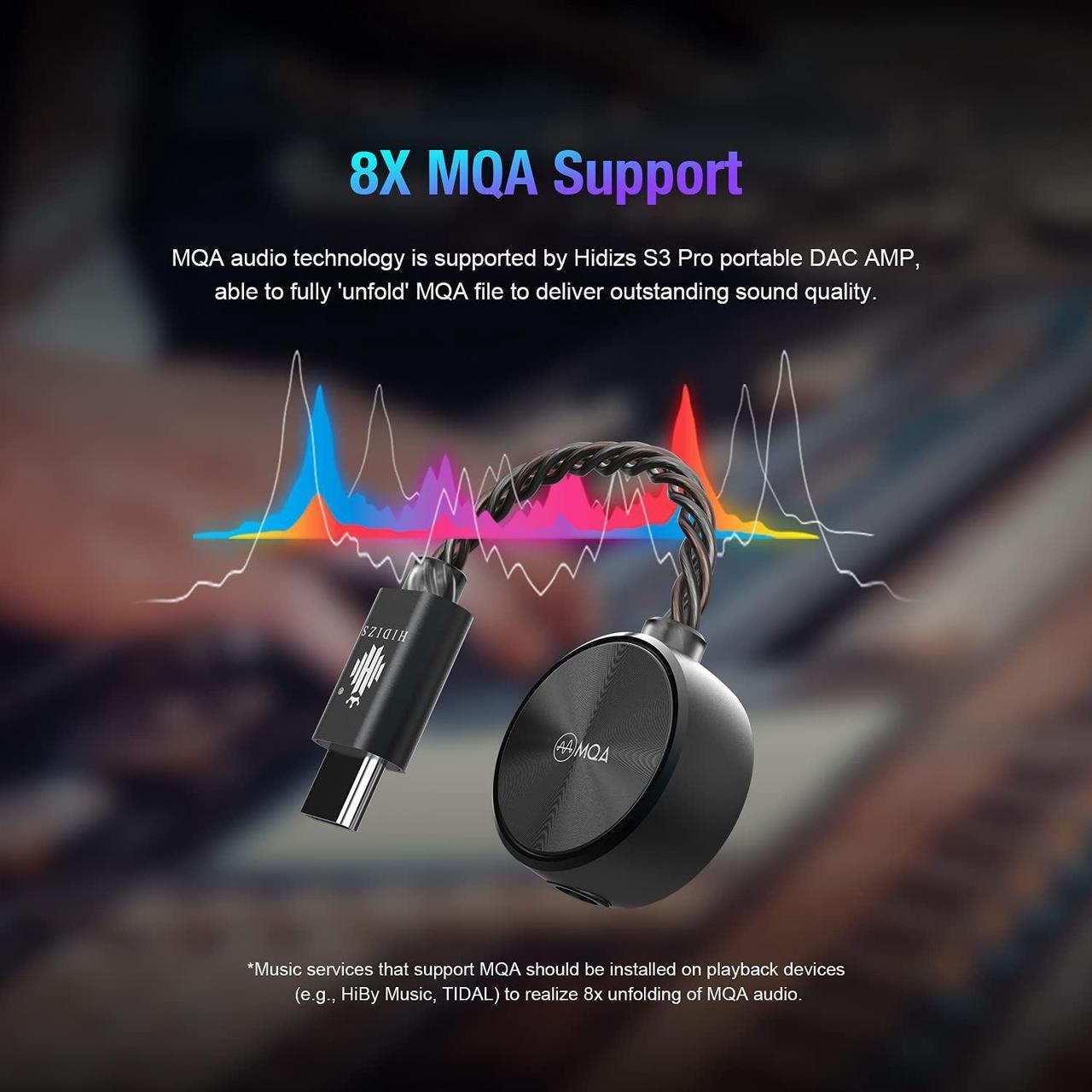 Alt view image 3 of 7 - S3 PRO Headphone Amplifier Portable Dac Dongle, USB-C Adapter, Single-Ended 3.5mm, 8X MQA, Type-C Plug, Support Windows/Mac/Lighting/Android/iOS System