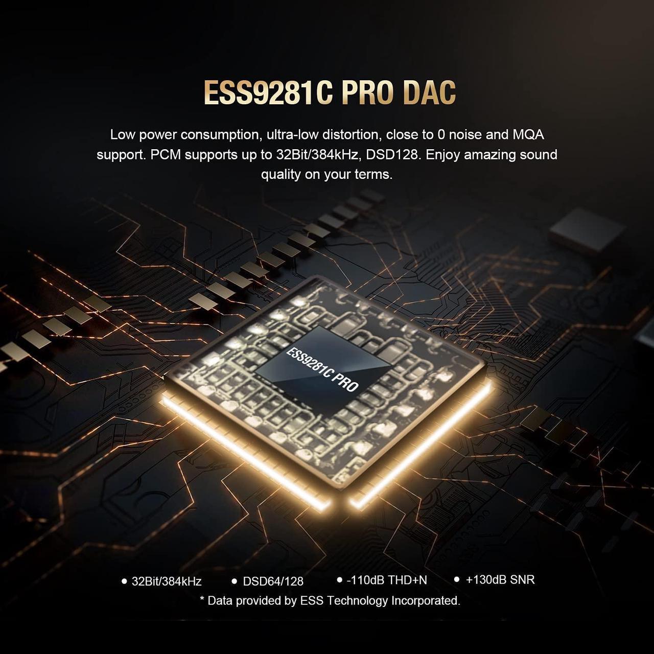 Alt view image 2 of 7 - S3 PRO Headphone Amplifier Portable Dac Dongle, USB-C Adapter, Single-Ended 3.5mm, 8X MQA, Type-C Plug, Support Windows/Mac/Lighting/Android/iOS System
