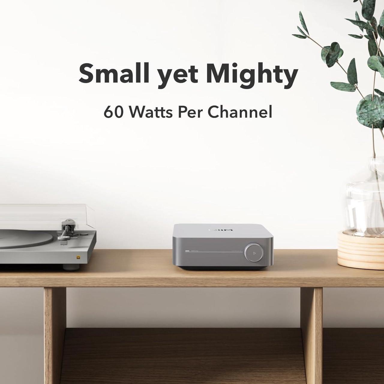 Alt view image 3 of 7 - Multiroom Streaming Amplifier with AirPlay 2, Chromecast, HDMI & Voice Control  Stream Spotify,Tidal & More - Silver
