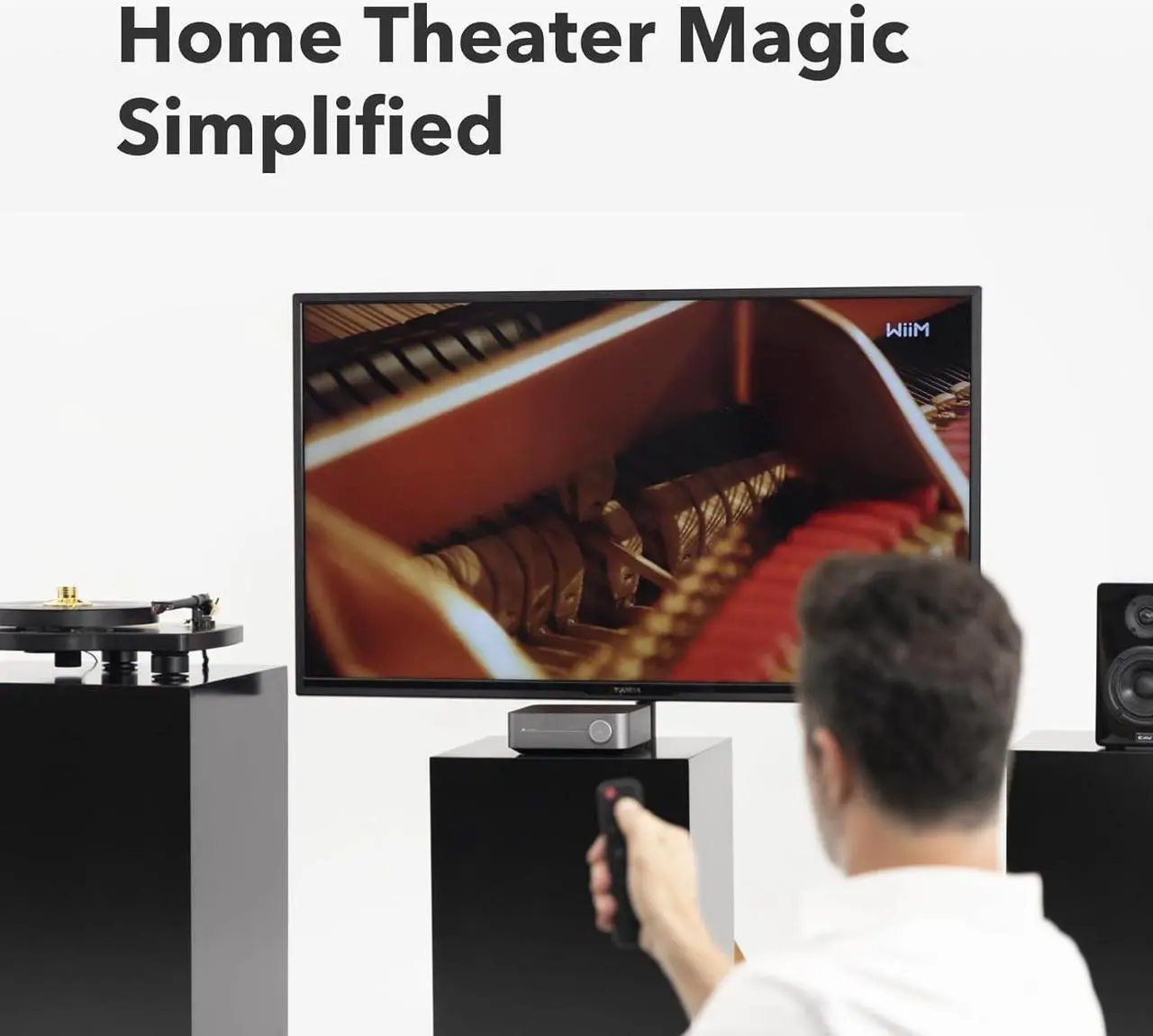 Alt view image 5 of 7 - Multiroom Streaming Amplifier with AirPlay 2, Chromecast, HDMI & Voice Control  Stream Spotify,Tidal & More - Silver
