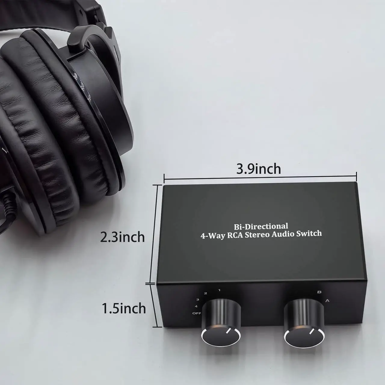 Alt view image 5 of 7 - 6-Channel RCA Audio Switcher 6 Input-1Output Audio Selector Passive Stereo Selector Box Compatible Home Theater, HDTV, Amplifiers, Hi-Fi Systems, Speakers etc.