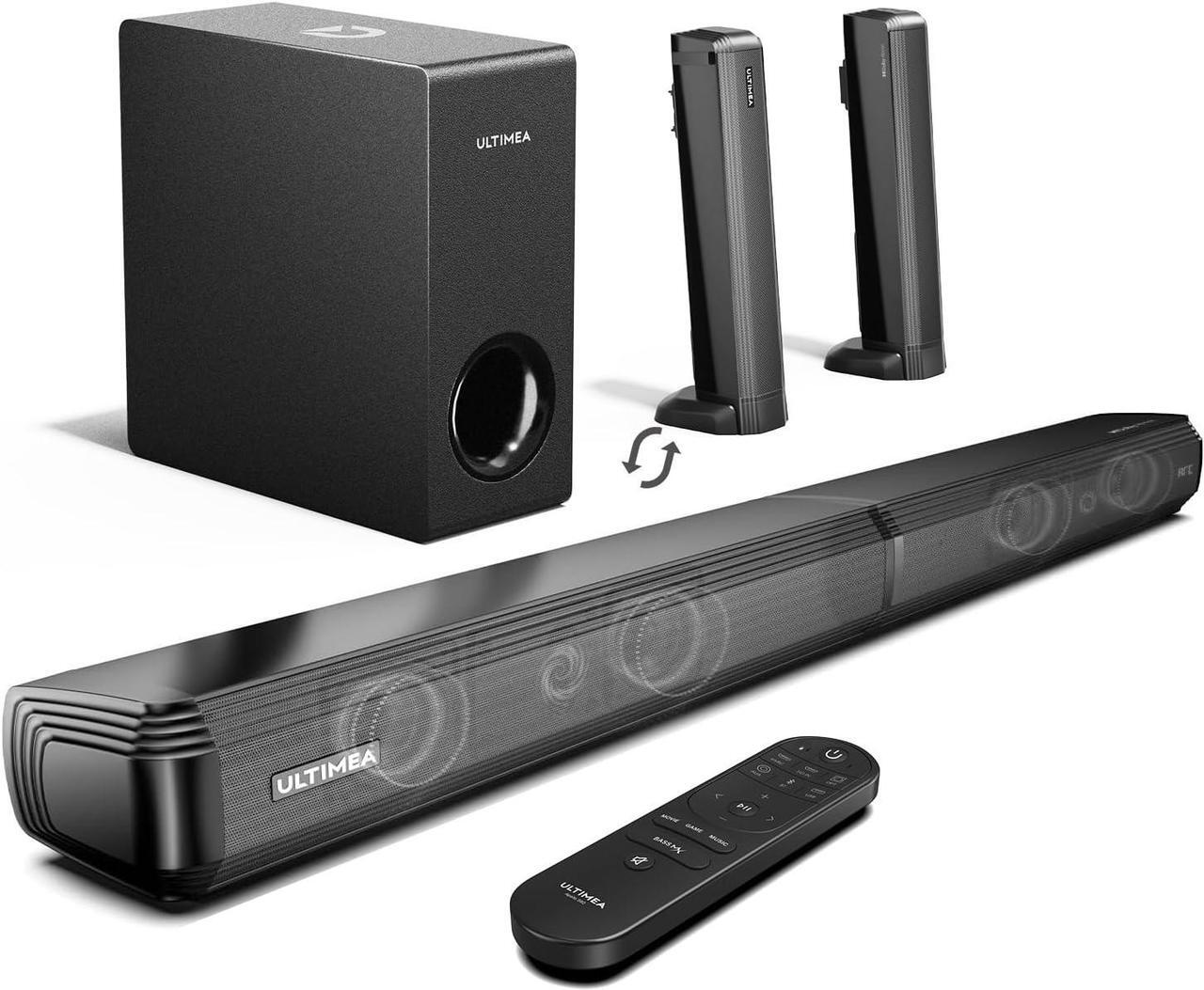 Main image of 4.1ch Sound Bar for Smart TV with Dolby Atmos, 2-in-1 Bluetooth 5.3 Soundbar for TV with Subwoofer, 280W Peak Power, 3 EQ Modes TV Soundbar, Bass Boost, HDMI eARC, Apollo S60 Detachable Series