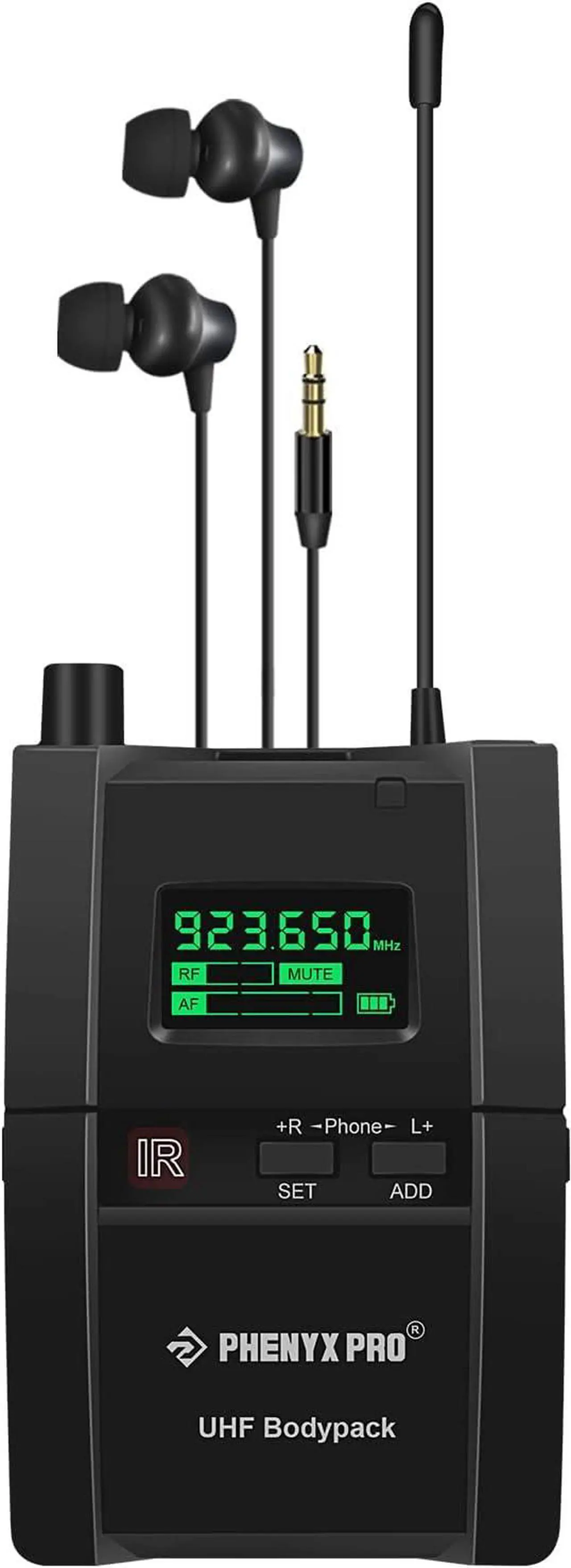 Main image of Wireless in-Ear Monitor System, Stereo IEM System with Rack Mount Kit, 89 Frequencies, 900MHz UHF Band, 164ft Range, Suitable for Stage & Studio (4 Bodypacks with Transmitter)