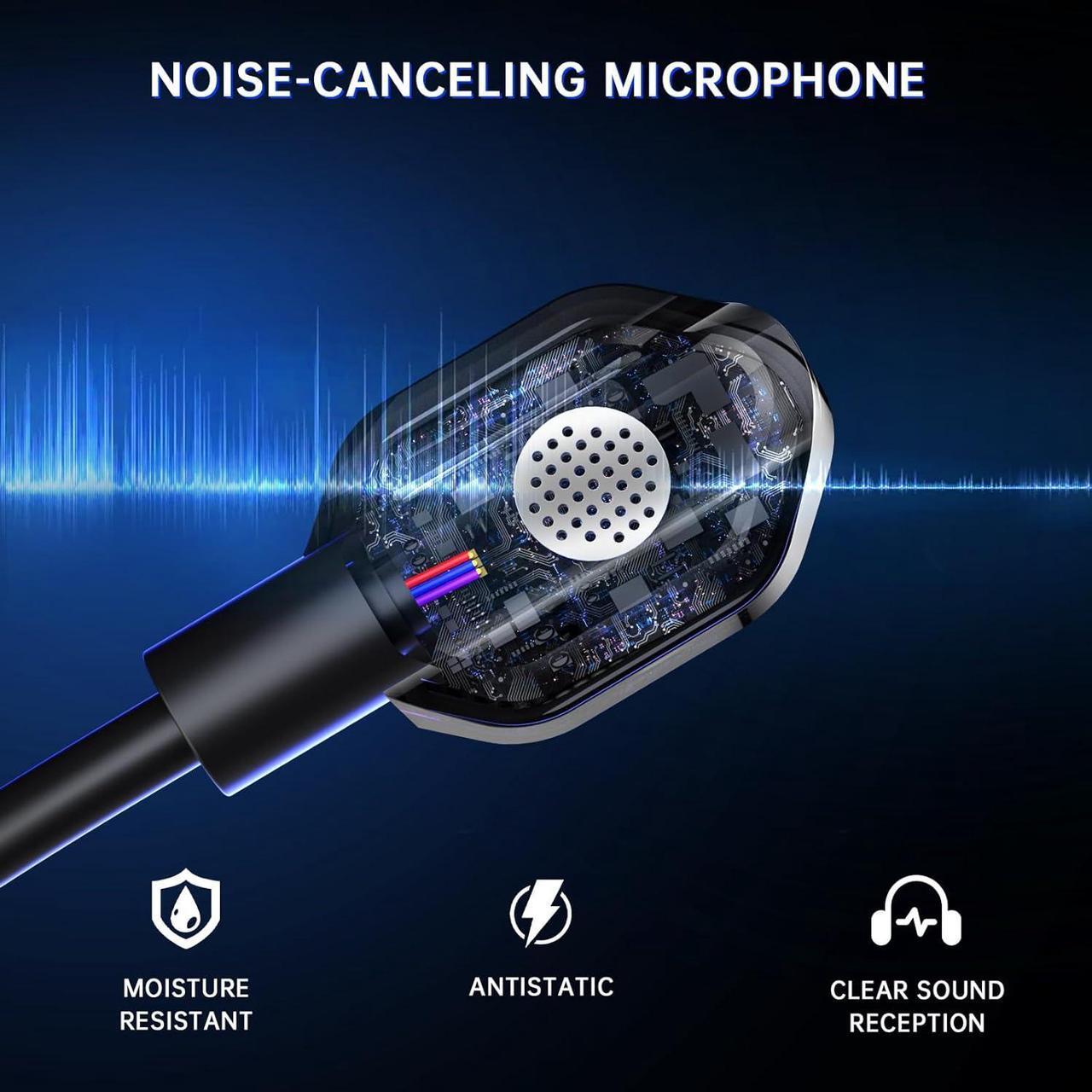 Alt view image 3 of 7 - Wireless Gaming Headset for Xbox Series X|S, Xbox One, PC, PS5, Mac, Nintendo Switch, Bluetooth 5.2, Surround Sound, 60H Battery, Gaming Headphones with Detachable Noise Canceling Microphone-Black