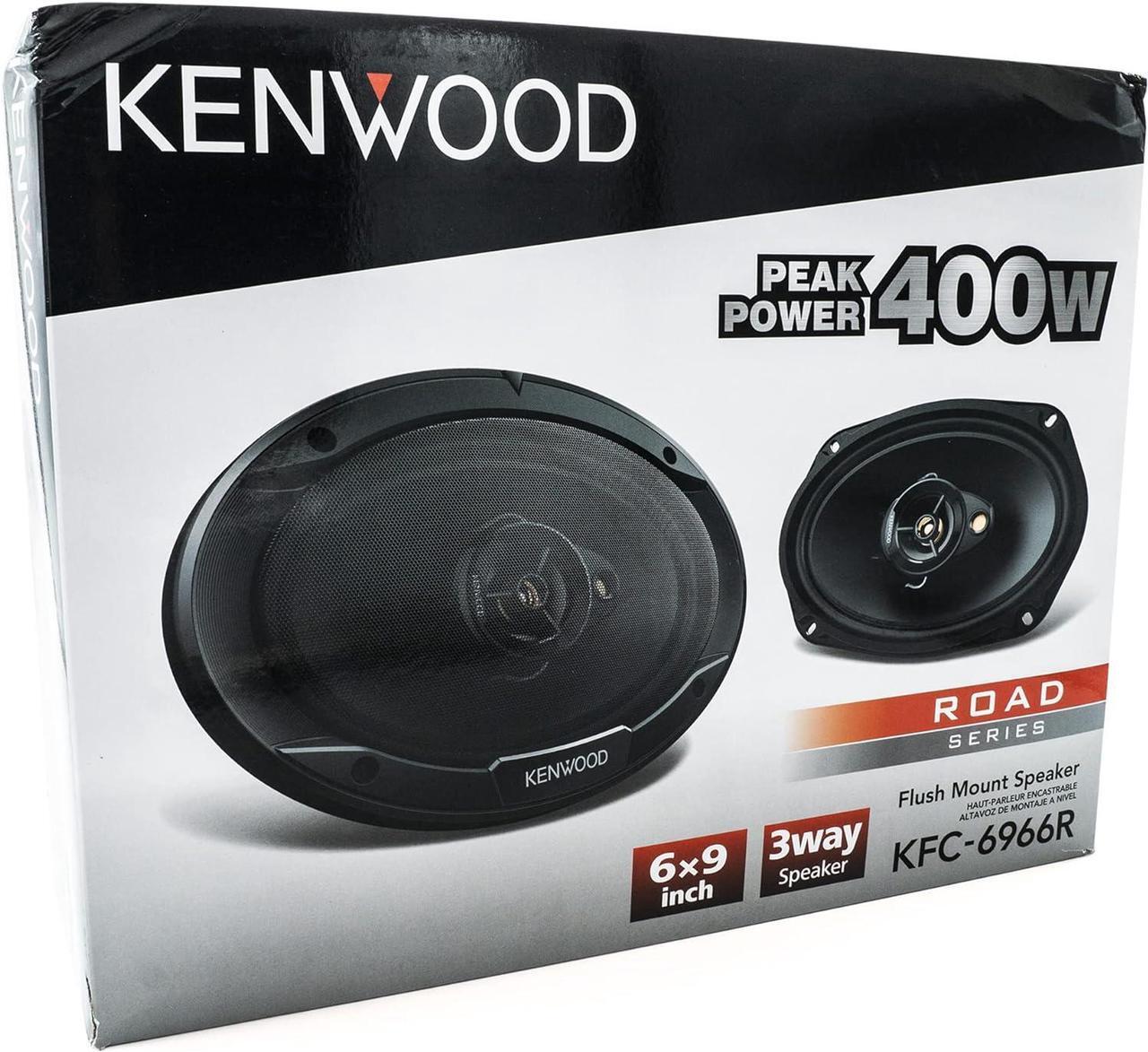 Alt view image 2 of 6 - KFC-6966R Road Series Car Speakers (Pair) - 6"x9" 3-Way Car Coaxial Speakers, 400W, 4-Ohm Impedance, Polypropylene Woofer & Electro-Dynamic Tweeter, Heavy Duty Magnet Design
