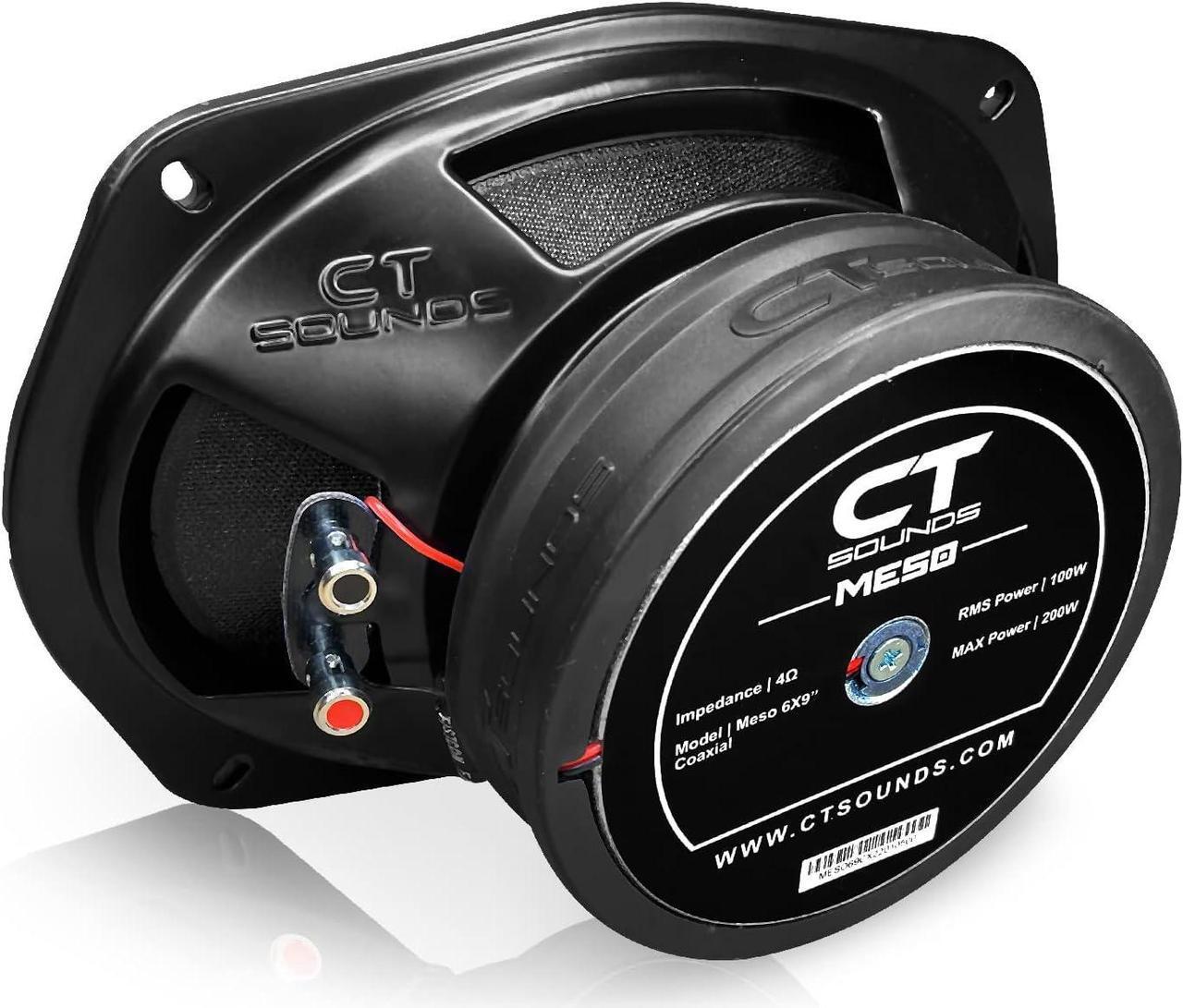Alt view image 4 of 6 - Meso 6x9 400 Watt 2-Way Premium Coaxial Car Speakers, Pair