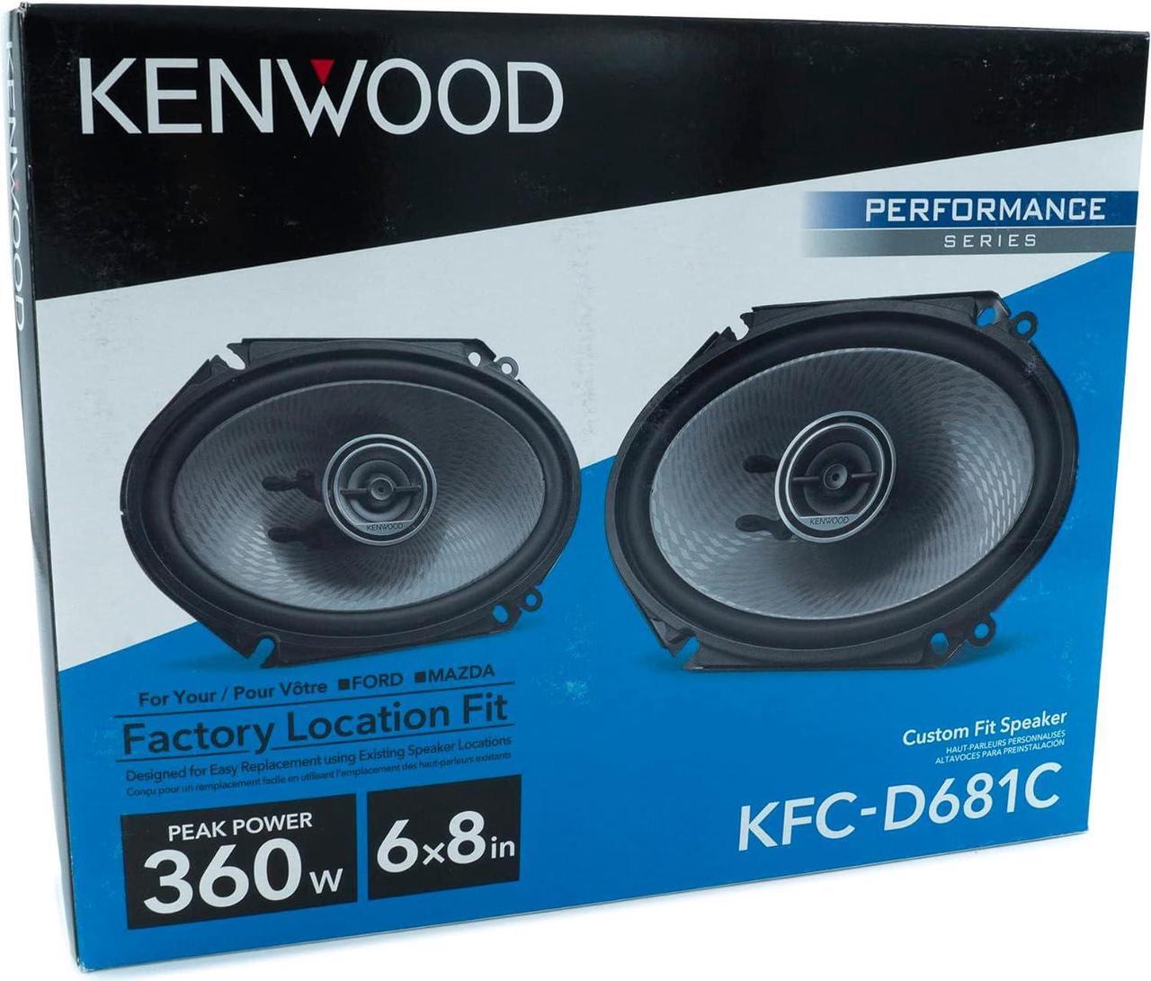 Alt view image 2 of 6 - KFC-D691 6x9 inch 4-Way 600 Watt Peak Power Performance Series Car Audio Speakers