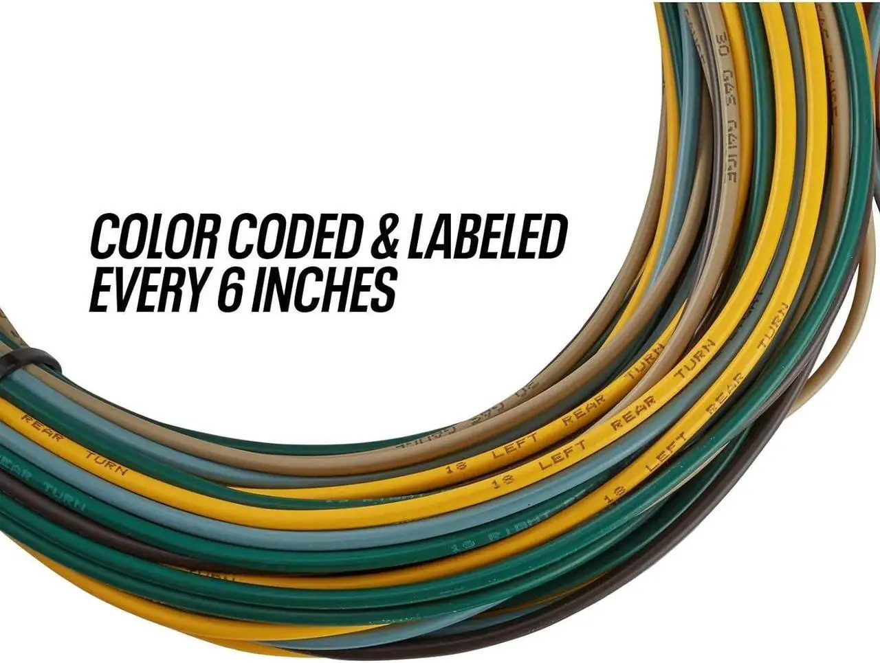 Alt view image 3 of 7 - Universal 22-Circuit Automotive Wiring Harness Kit for GM Tilt Columns - GXL Insulated Copper Wires, Includes Instructions, Ideal for Restorations, Custom Builds and Engine Swaps