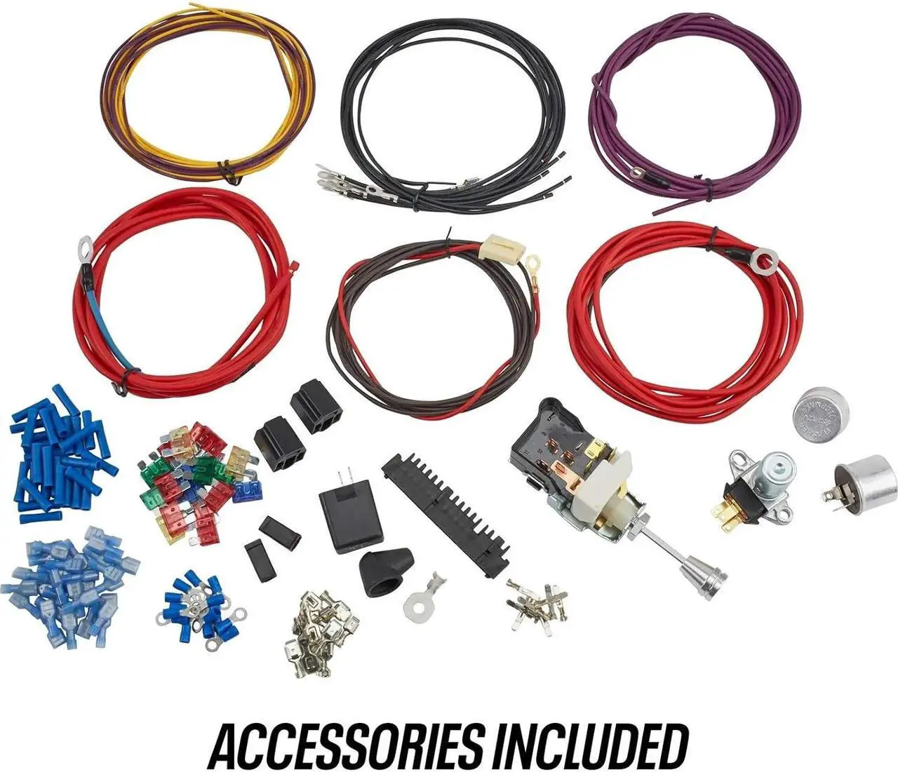 Alt view image 4 of 7 - Universal 22-Circuit Automotive Wiring Harness Kit for GM Tilt Columns - GXL Insulated Copper Wires, Includes Instructions, Ideal for Restorations, Custom Builds and Engine Swaps