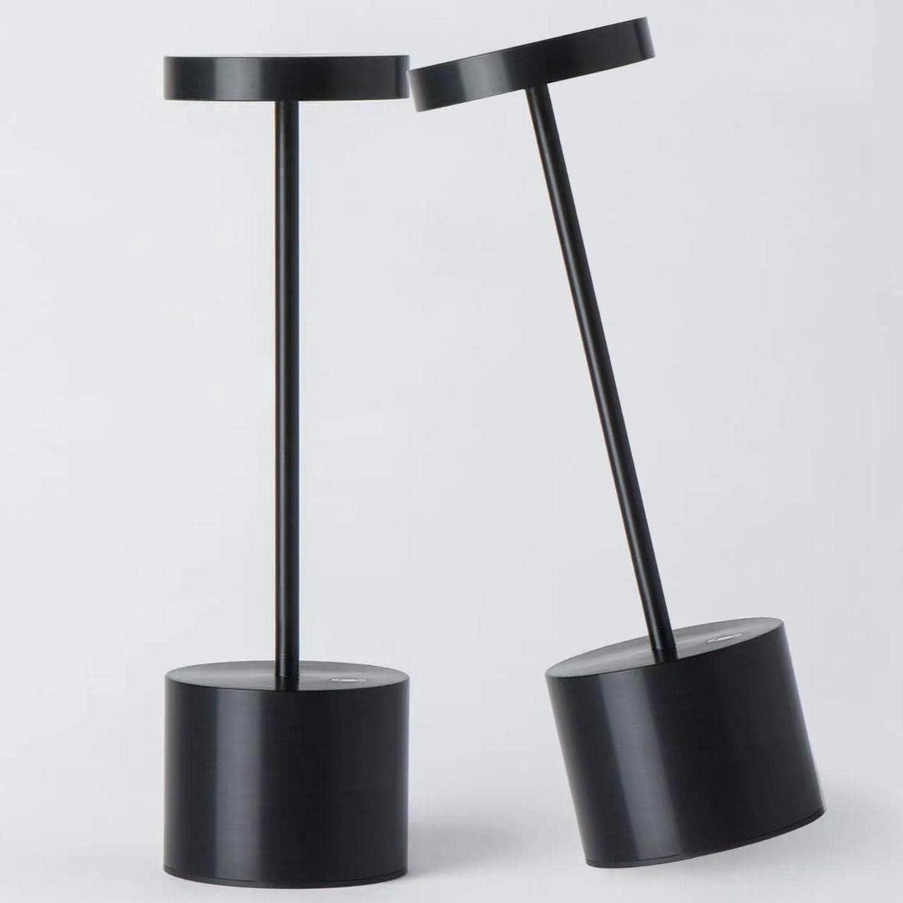 Main image of 2Pack Cordless Table Lamp, Rechargeable LED Battery 5000mAh Metal USB Portable Powered Desk Lamp, 3 Levels Brightness Light for Restaurants Outdoor (2pack 10.25in ferrugino)
