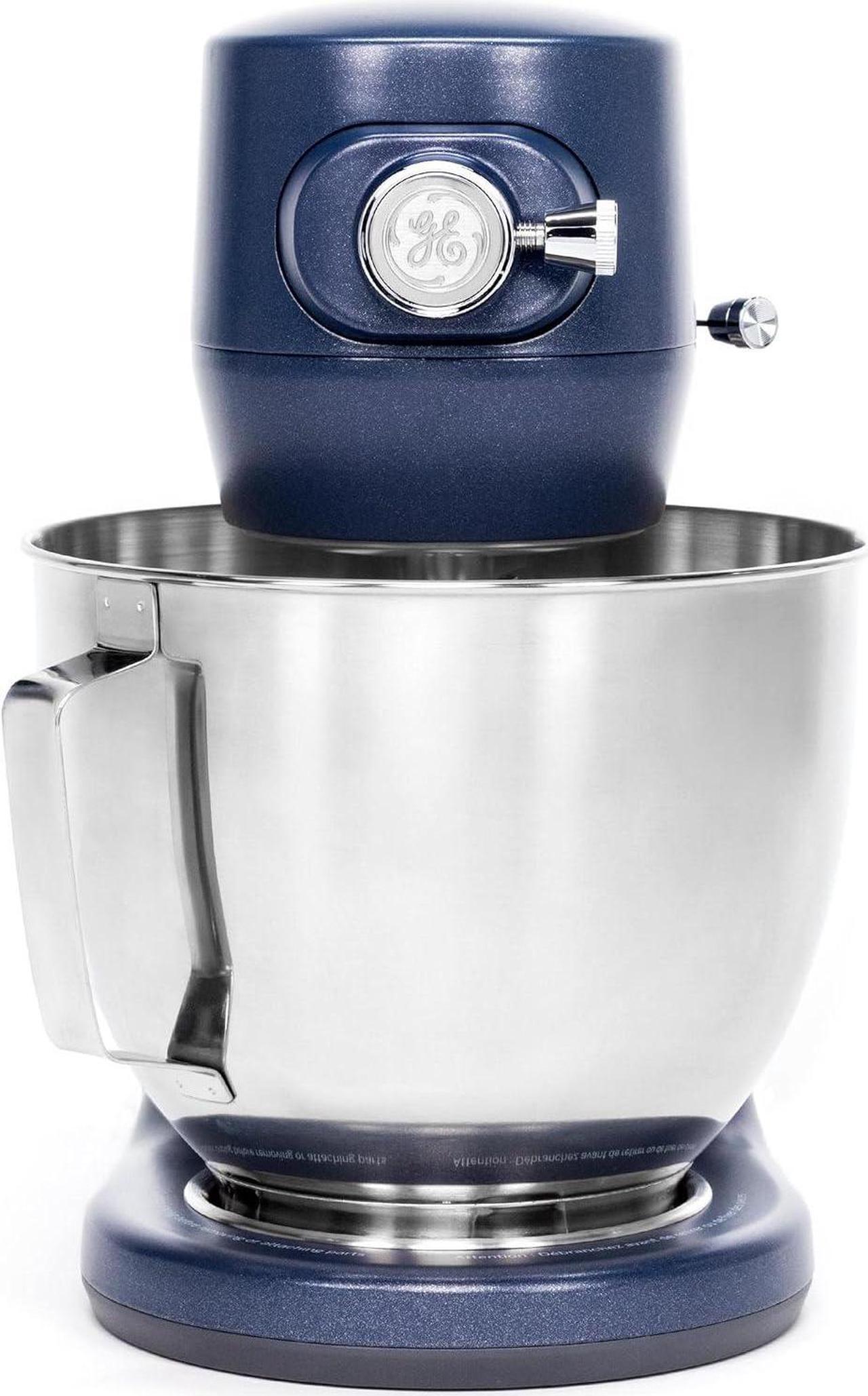Alt view image 4 of 7 - Electric Stand Mixer | 7-Speed, 350-Watt Motor | Includes 5.3-Quart Bowl, Flat Beater, Dough Hook, Wire Whisk &Pouring Shield | Countertop Kitchen Essentials | Granite Gray