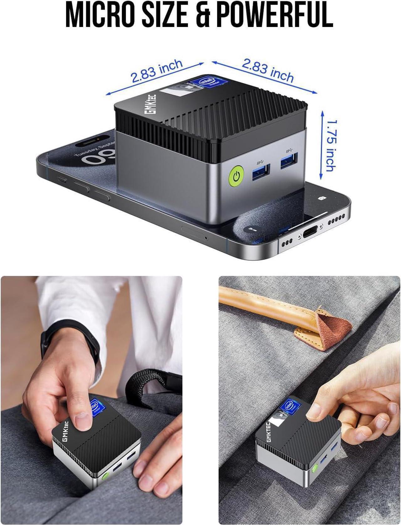 Alt view image 7 of 7 - Mini PC Preinstalled Windows 11 Pro  N5105, 8GB RAM 128GB Hard Drive Desktop Mini Computer, Micro Computer with Dual HDMI 4K, Dual DDR4, Dual WiFi, RJ45 Ethernet, BT4.2 & Cooling Fans