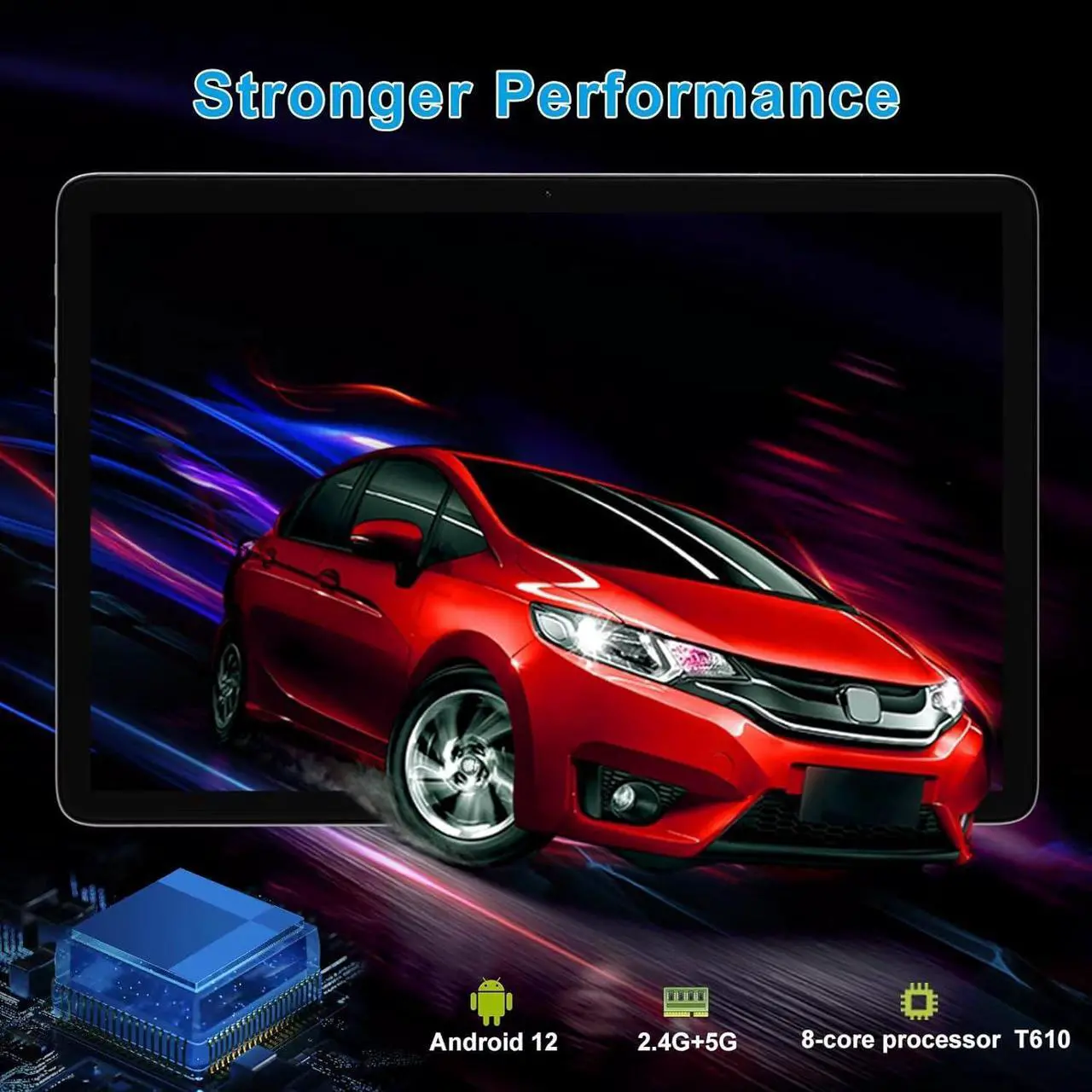 Alt view image 3 of 7 - 2024 Newest 2 in 1 Tablet 10 inch Tablet 128GB Storage 1TB Expand Octa- Core Android Tablet Main13MP 5G WiFi Tablet IPS 1920 * 1200 with Stylus Keyboard