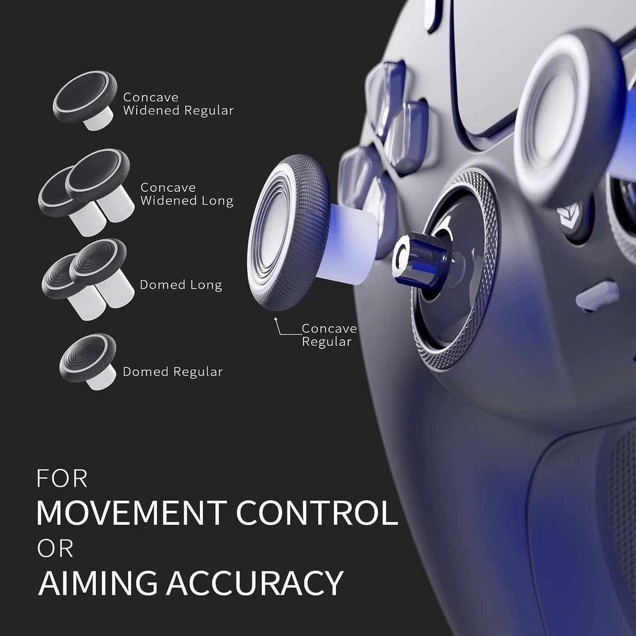 Alt view image 5 of 6 - Esports Rival Elite Controller 2 Paddles & Interchangeable Thumbsticks & Hair Trigger Compatible with ps5 Customized Game Controller PC Wireless FPS Gamepad - Black